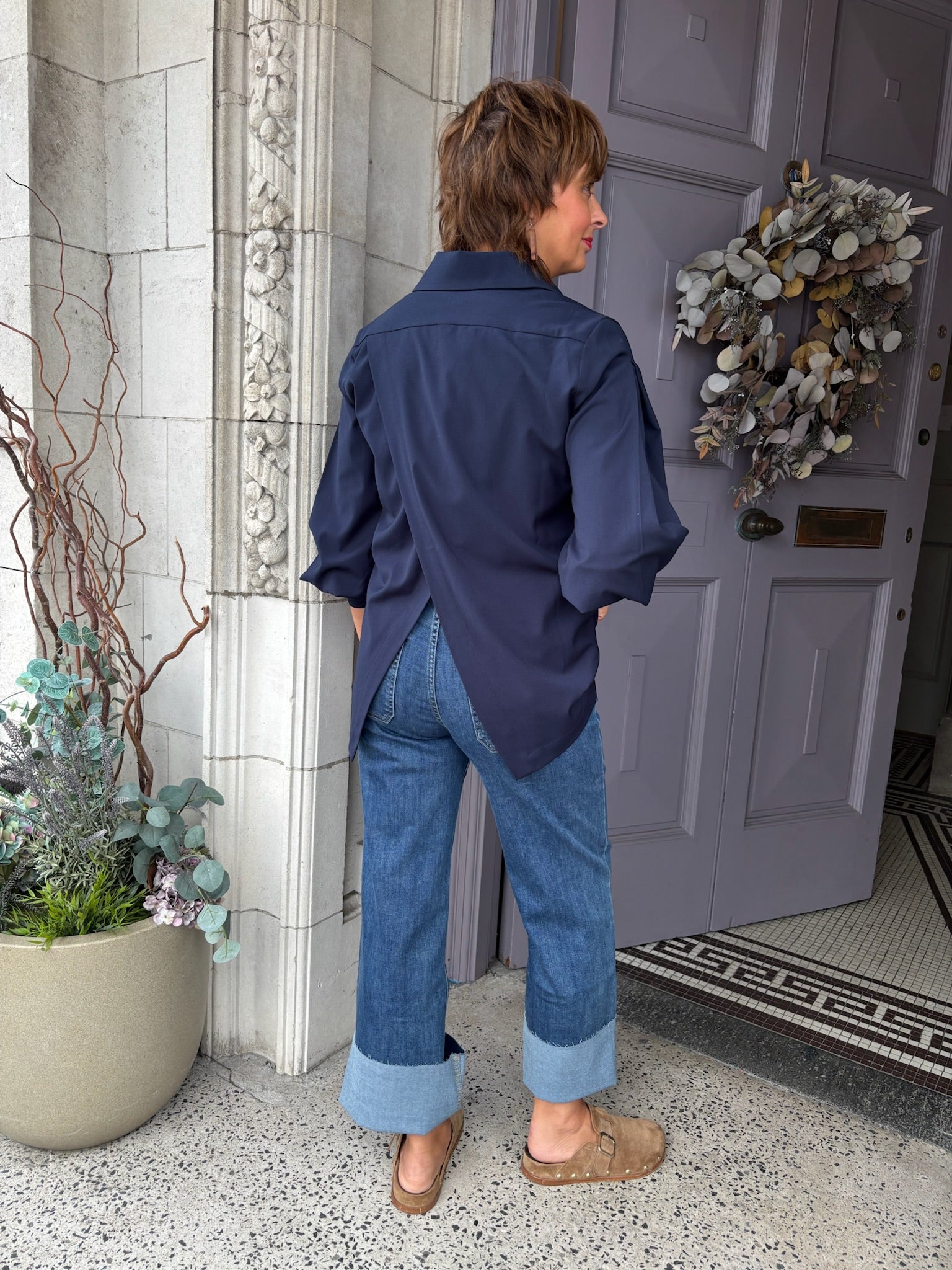 Konbasi Shirt in Dark Blue