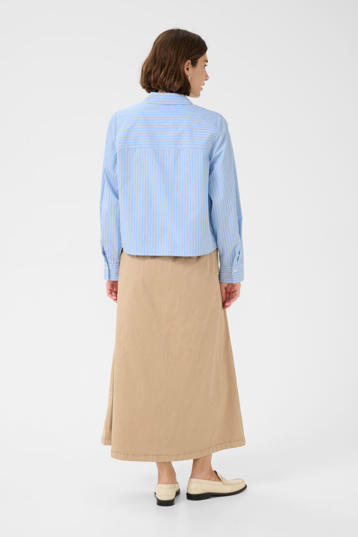 Daimi Short Shirt in Blue/White Shirt