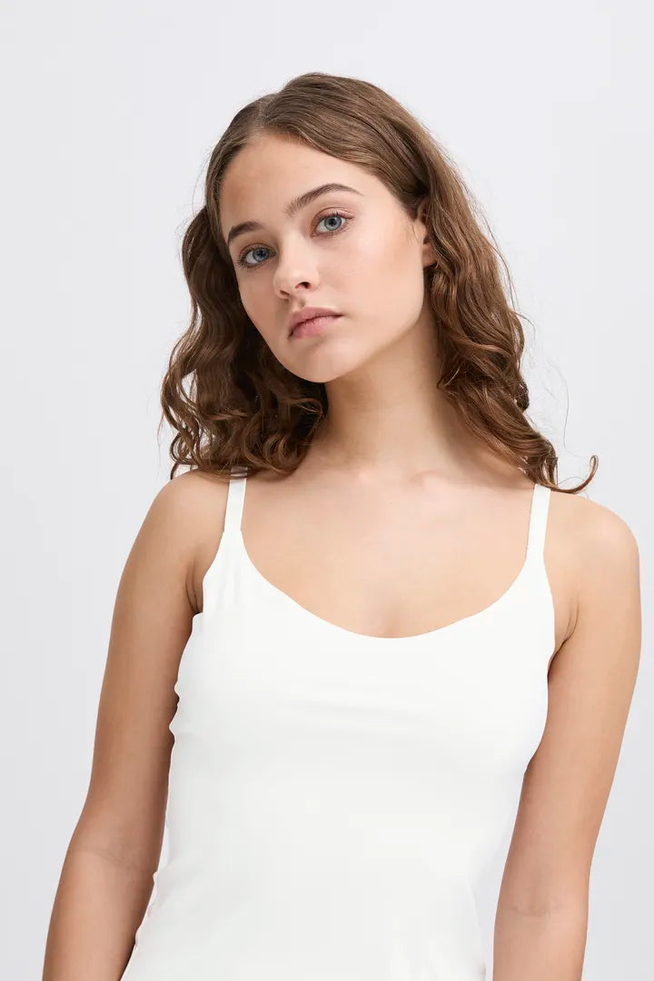 Siv Singlet Cami in White