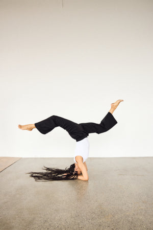 Kate Long Wide Trouser in Black