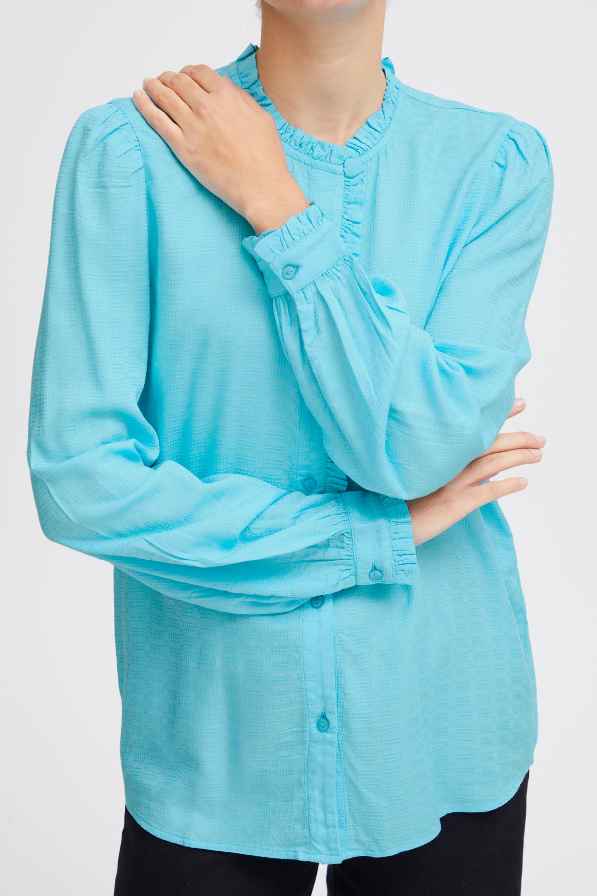 Gemano Blouse in Blue Grotto