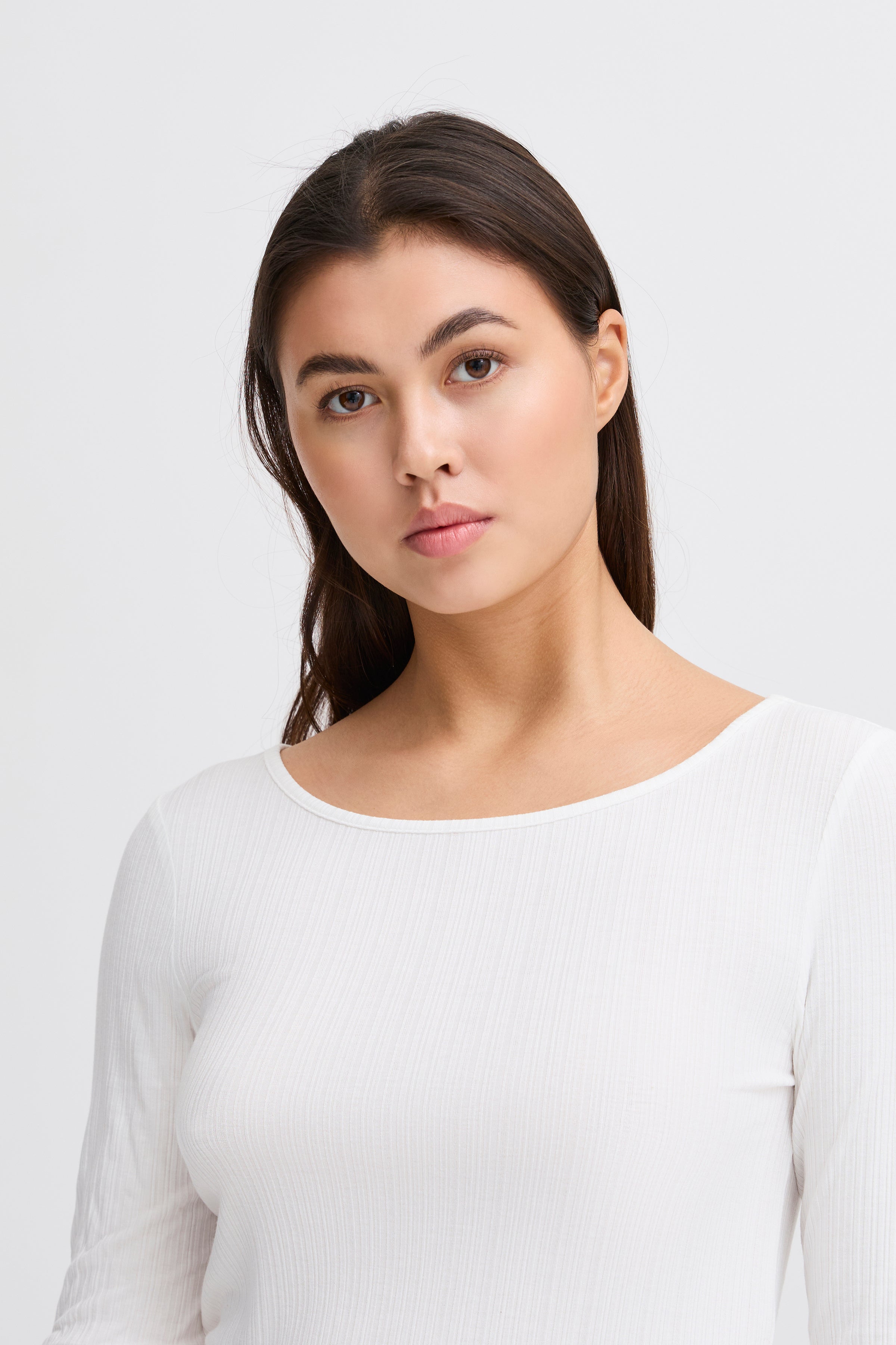 Cella Long Sleeve Top in Cloud Dancer