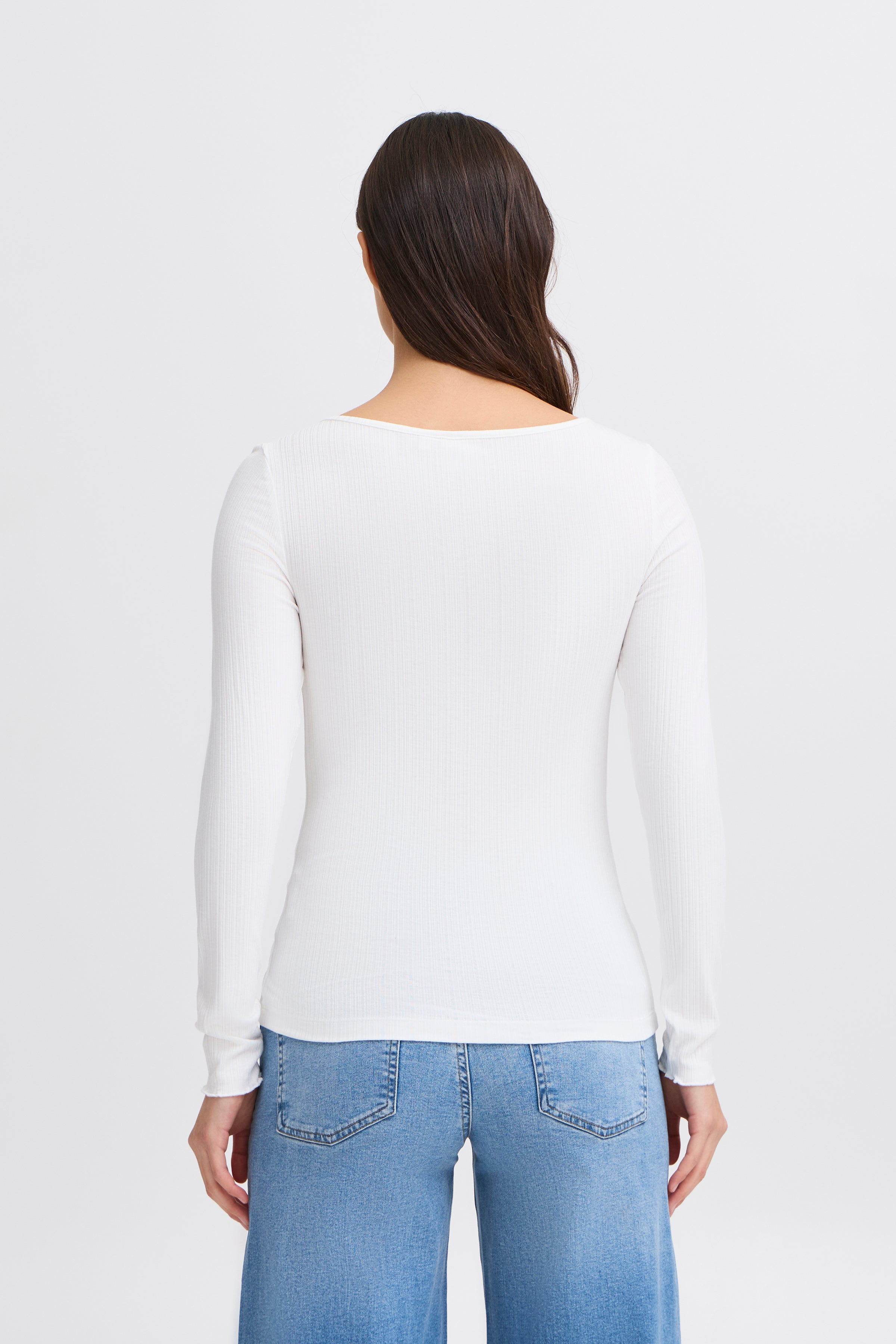 Cella Long Sleeve Top in Cloud Dancer