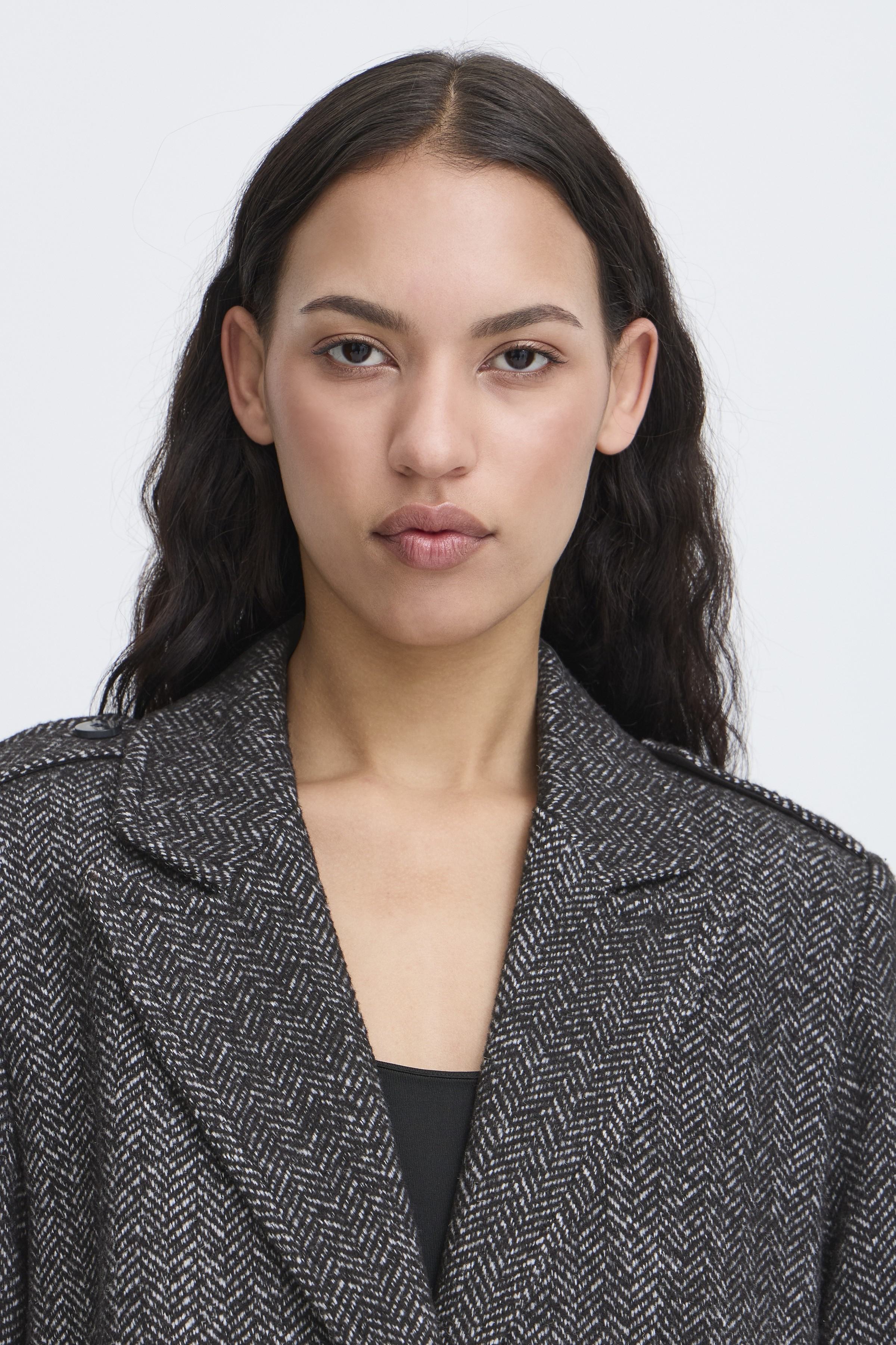 Emmalu Jacket in Black Herringbone