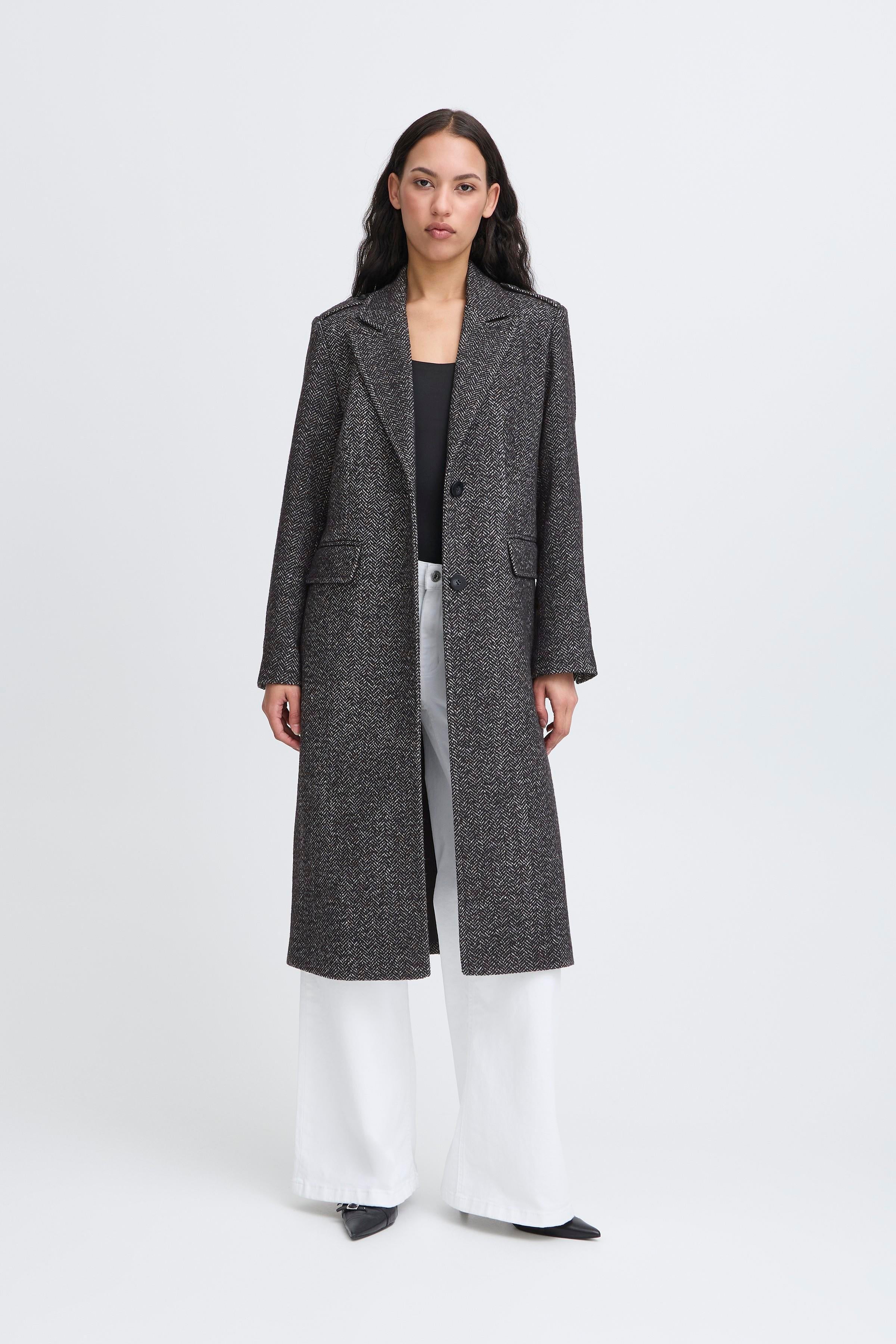 Emmalu Jacket in Black Herringbone