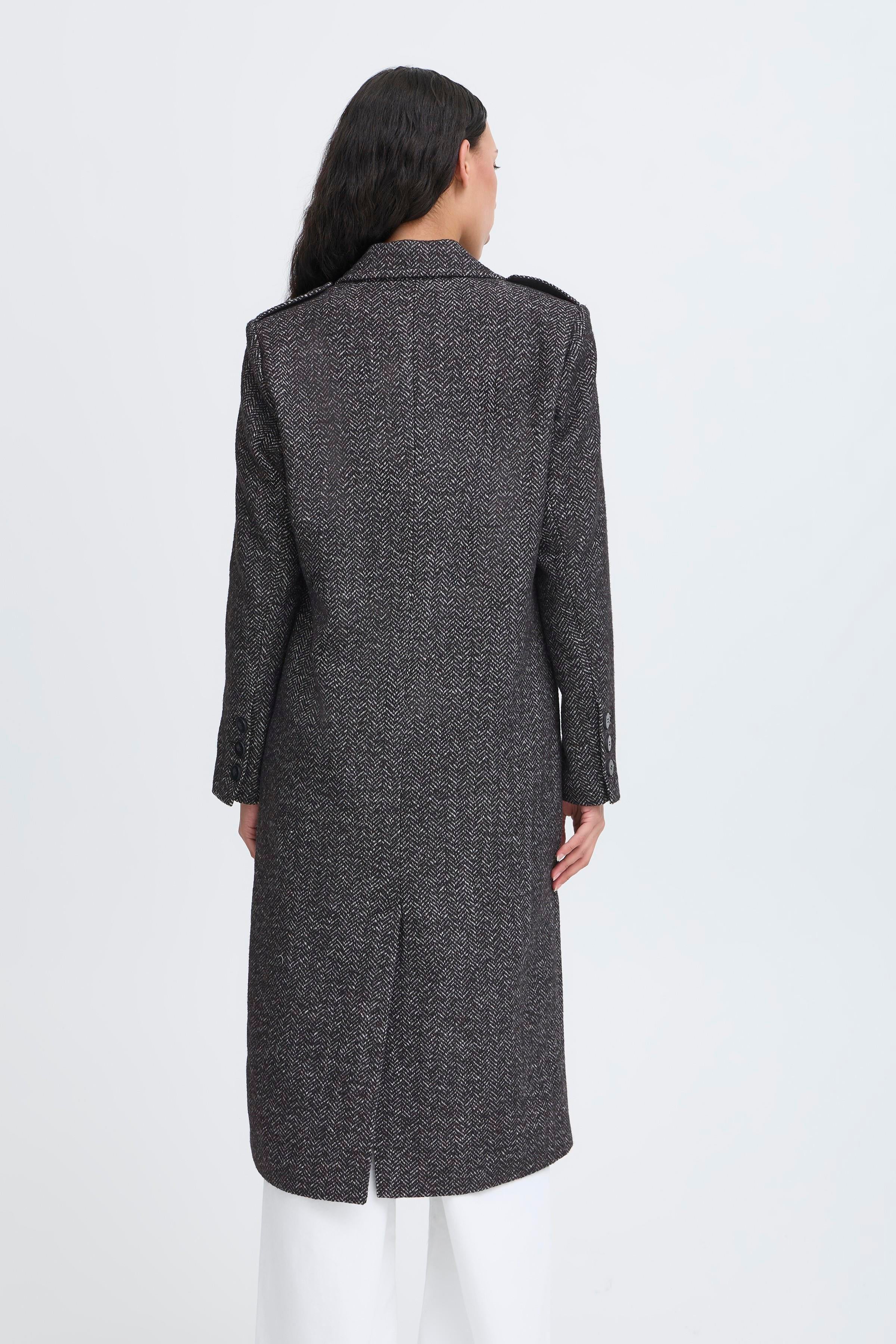 Emmalu Jacket in Black Herringbone