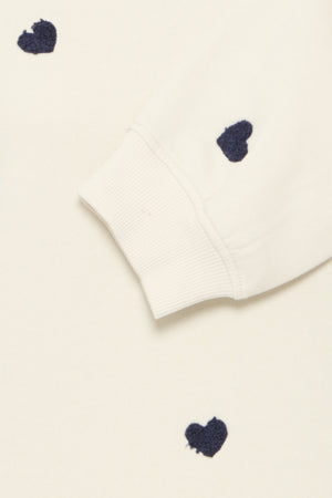 Kasura Sweatshirt in Cream/Patriot Blue