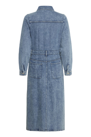 Minda Dress in Medium Blue