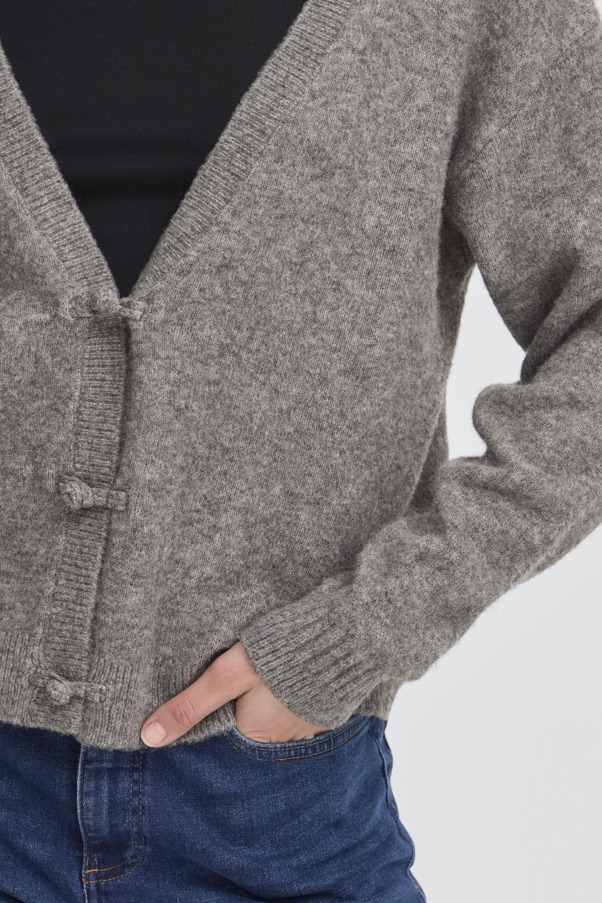 Dasila Cardigan in Dark Grey Melange