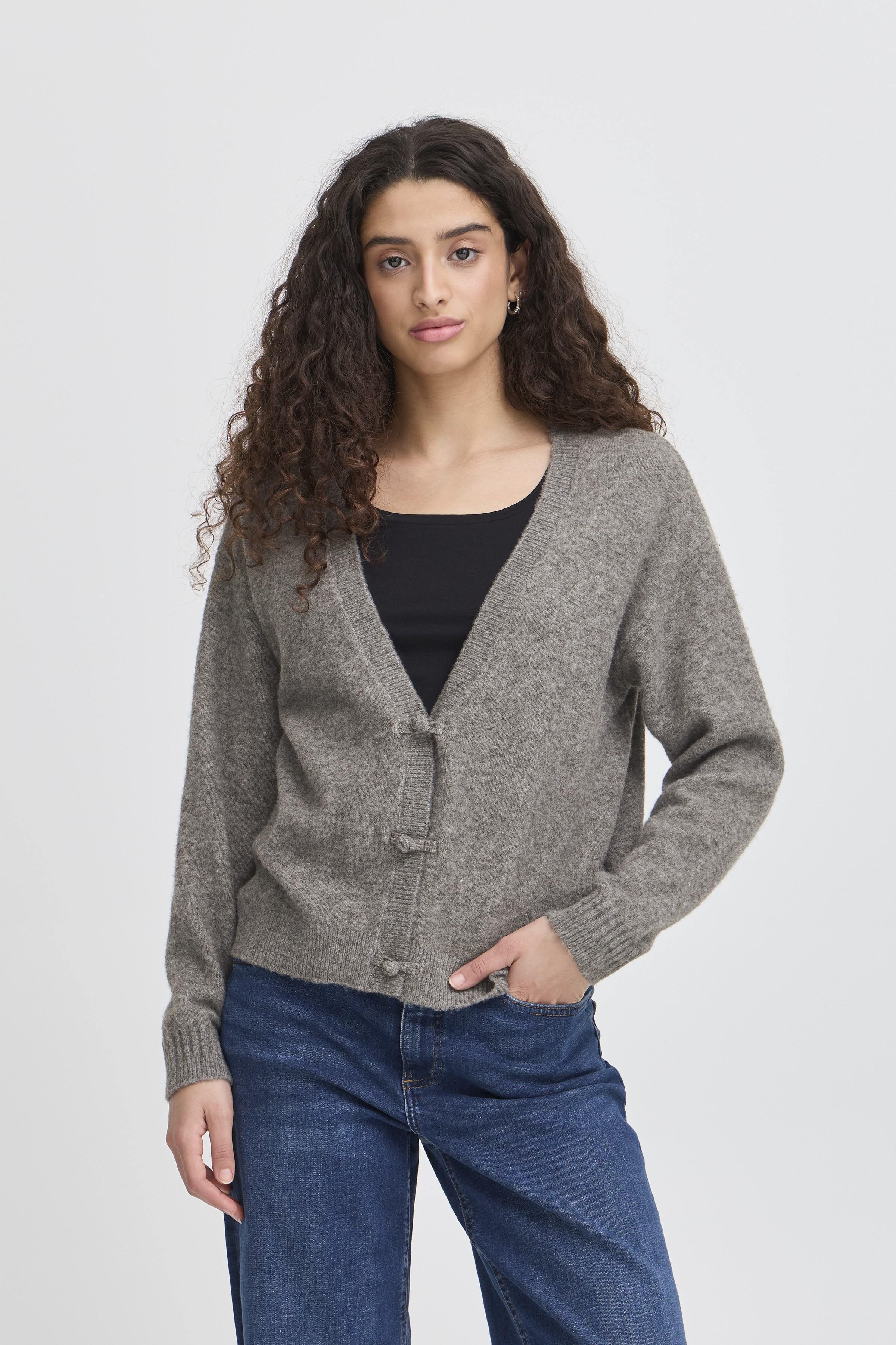 Dasila Cardigan in Dark Grey Melange