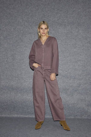 Mijalla Trouser in Ruby Wine