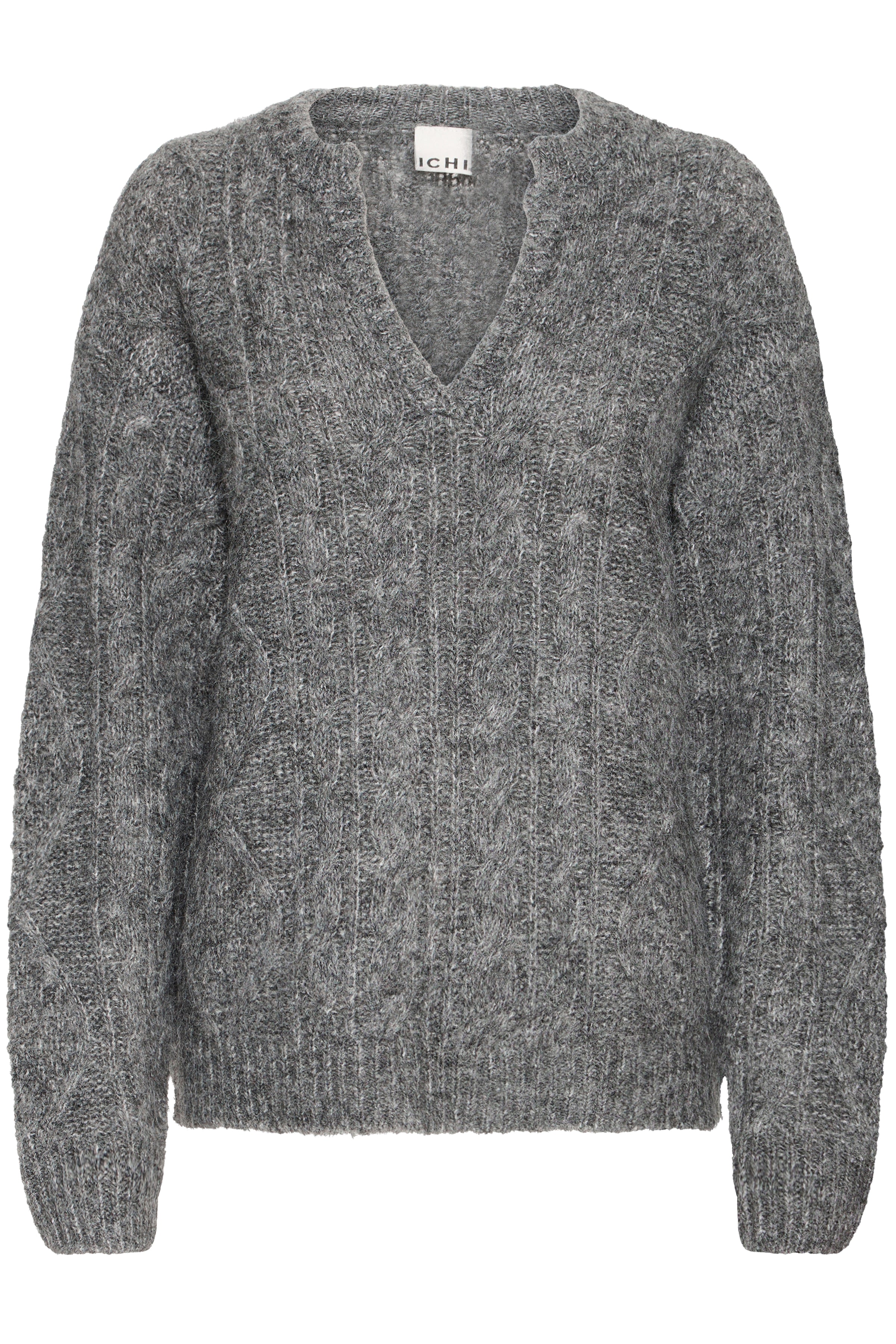 Belablue Top In Dark Grey Melange