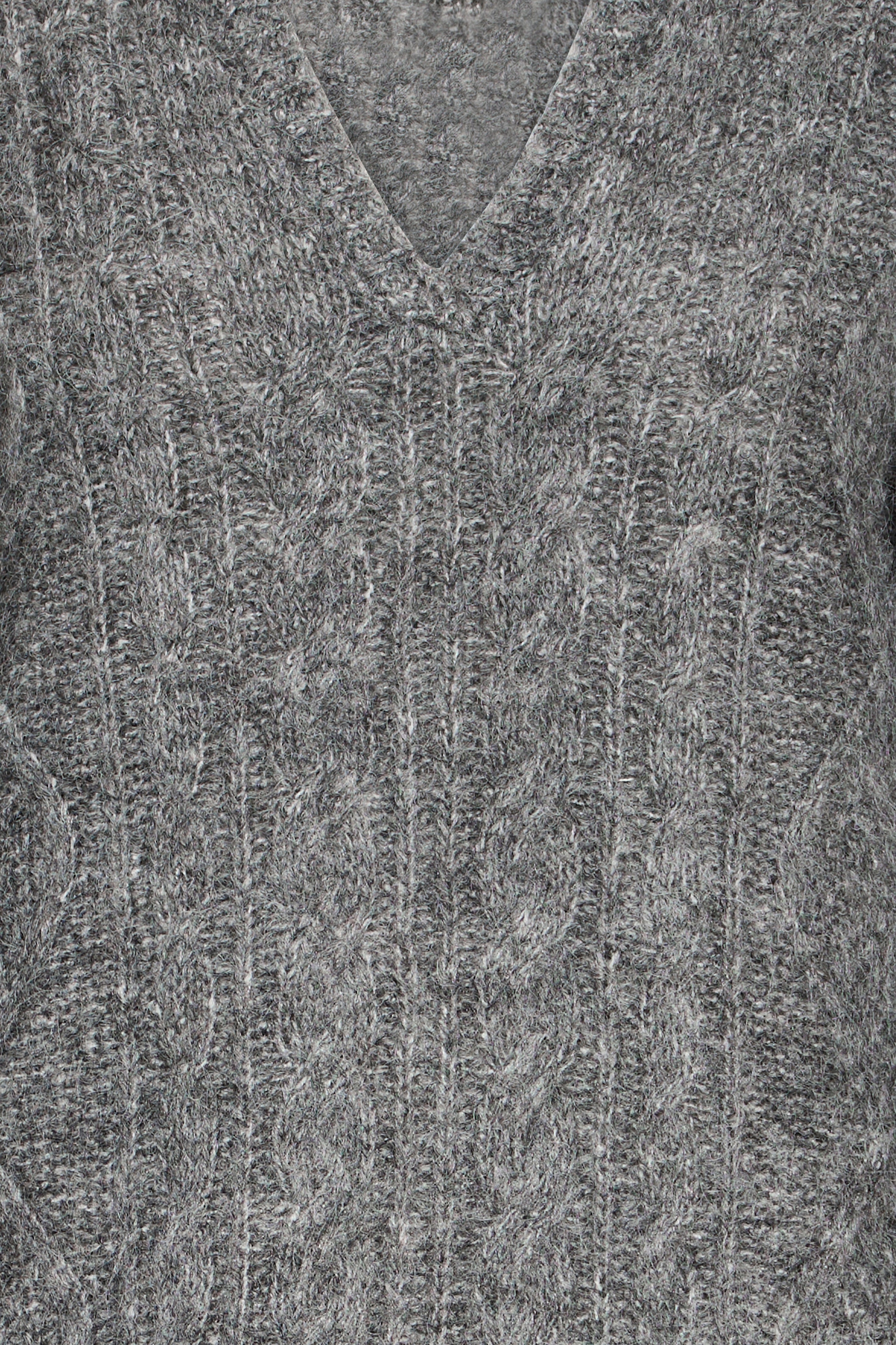 Belablue Top In Dark Grey Melange