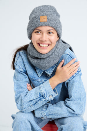 Lira Hat in Dark Grey Melange
