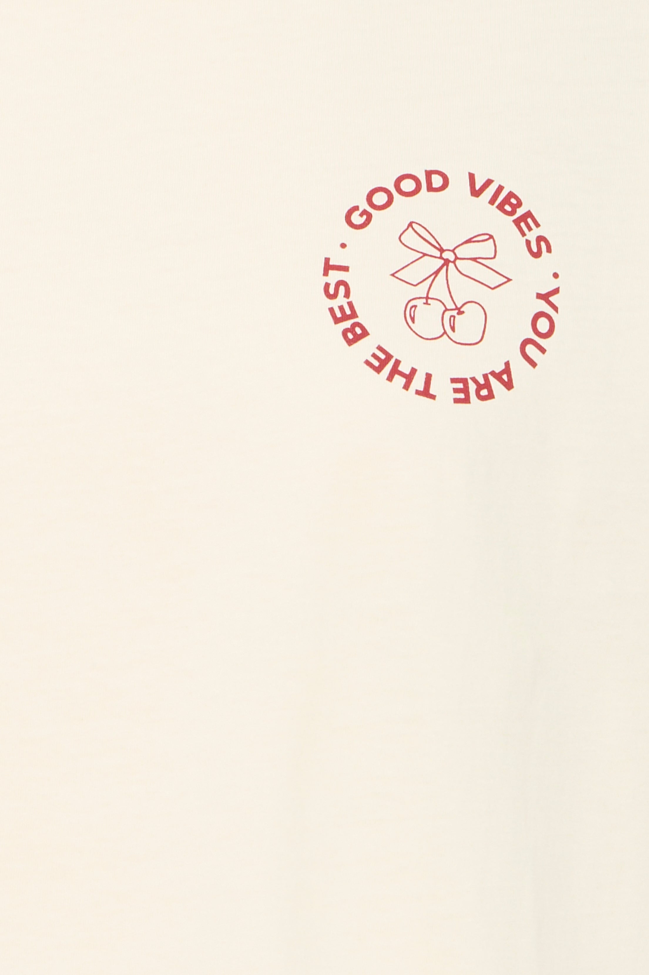 Nabino Graphic T-Shirt in Birch and Red