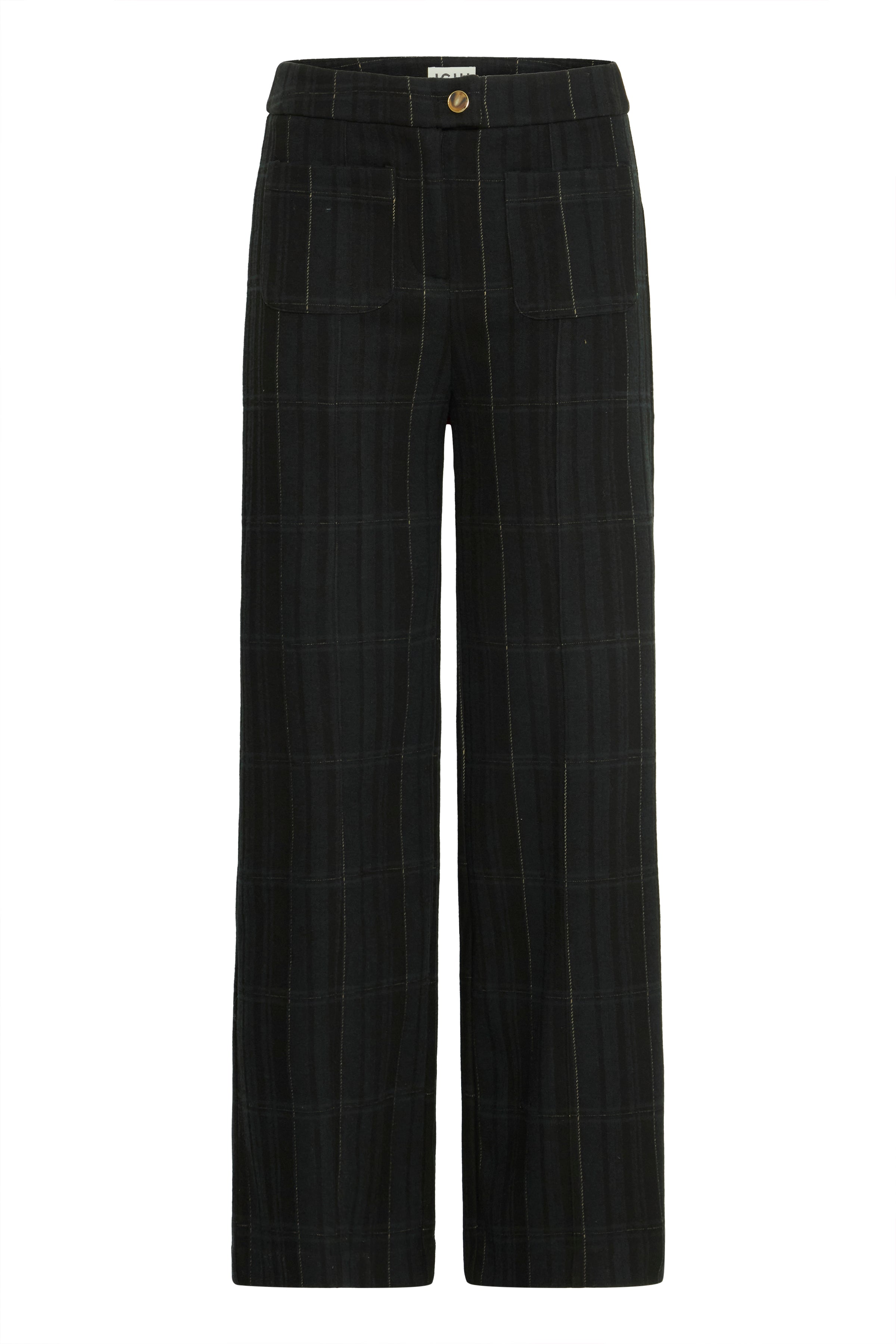 Kate Woolley Trousers in Black/Green