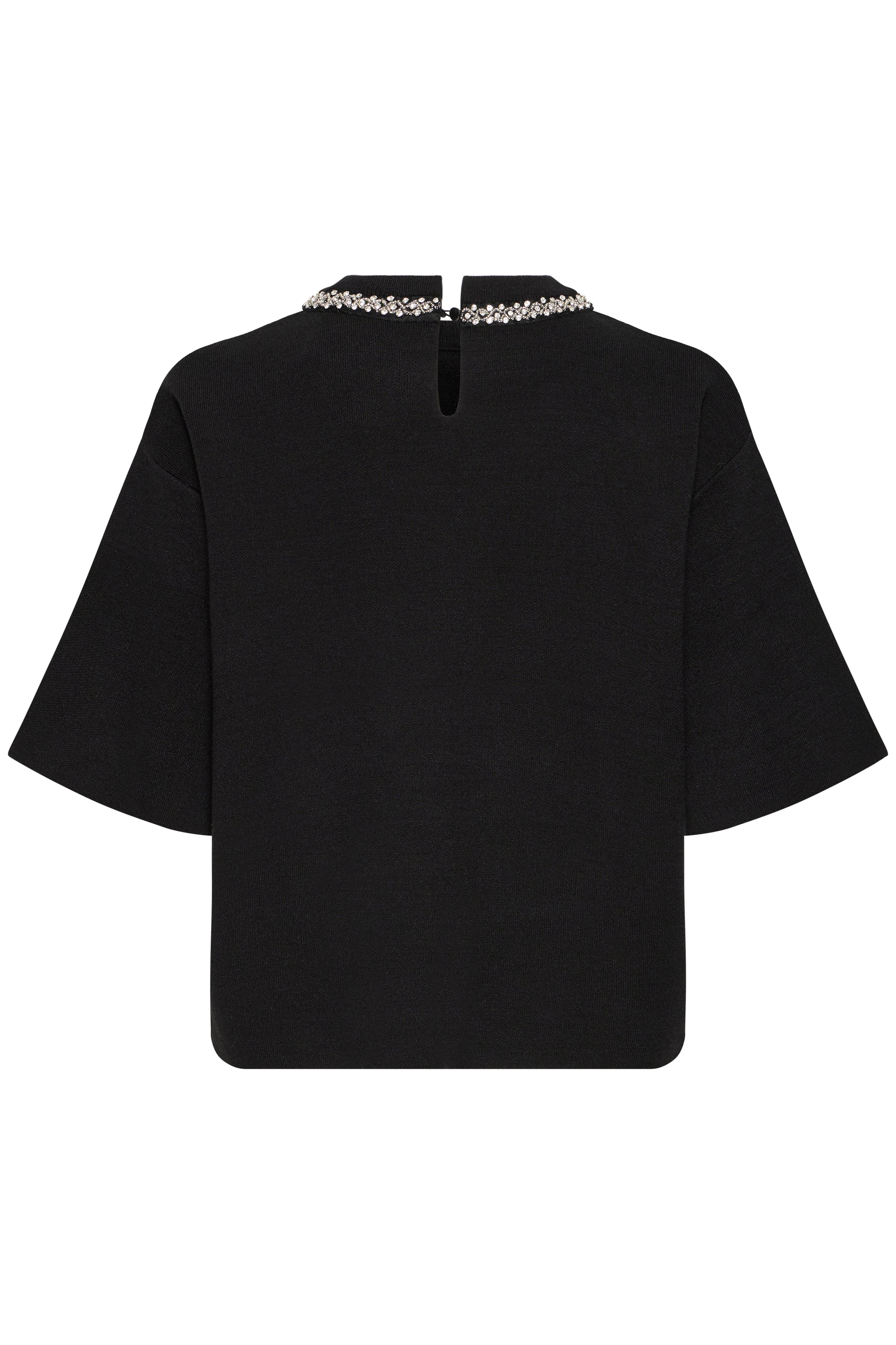Dorise Short Sleeved Pullover in Black