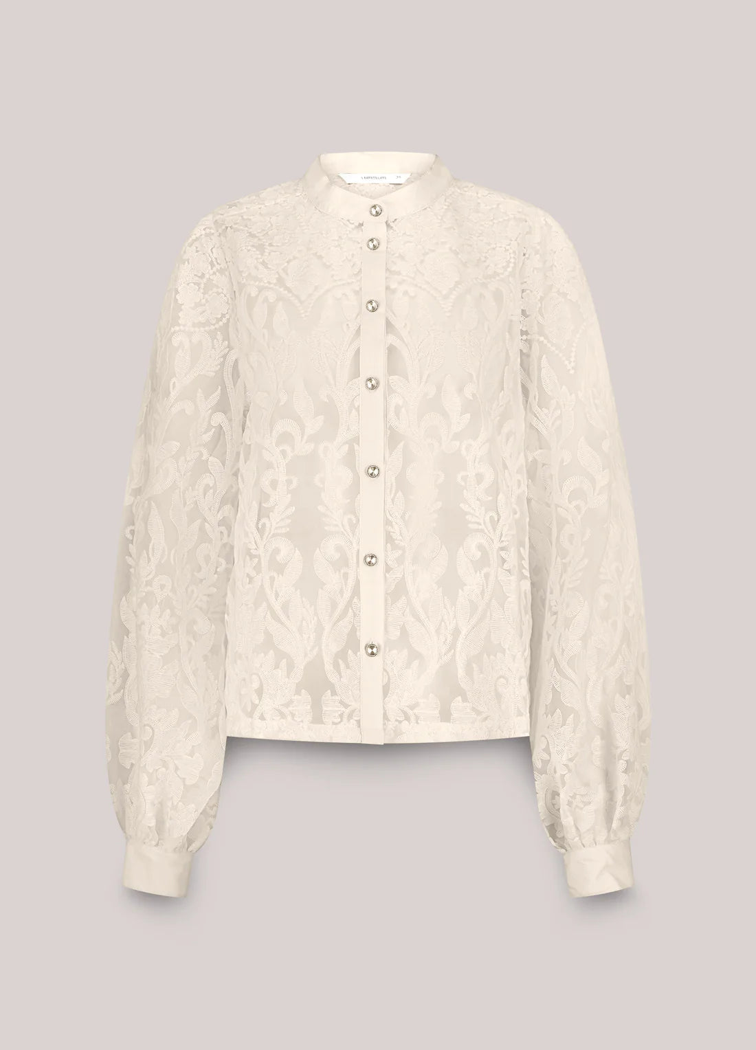 Flower Lace Blouse in Ivory