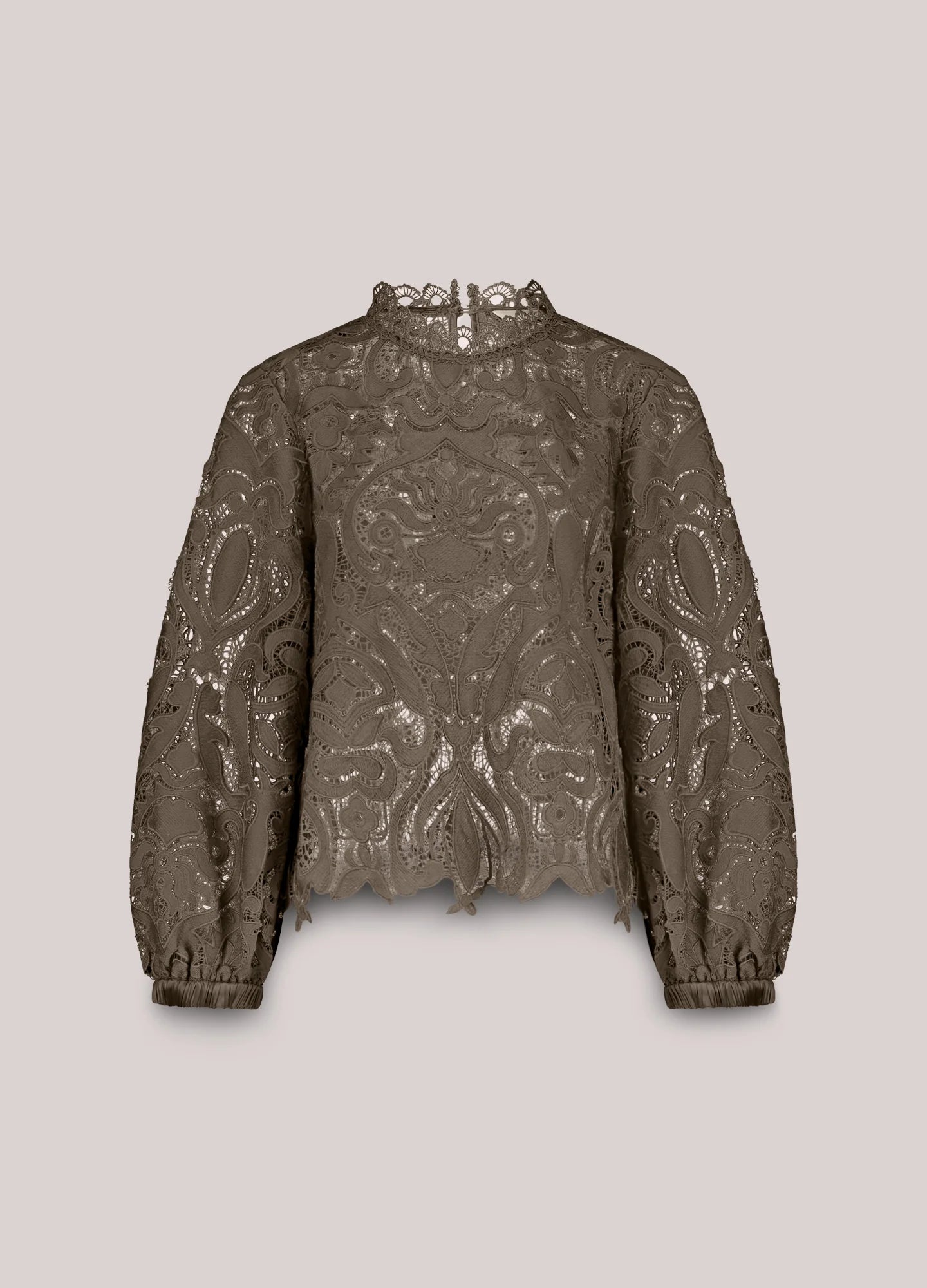 Lace Blouse in Dark Camo