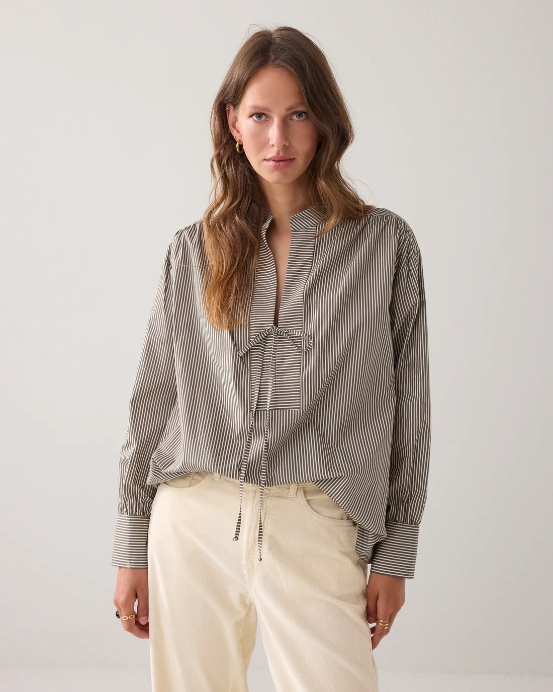 Stripe Top in Dark Camo