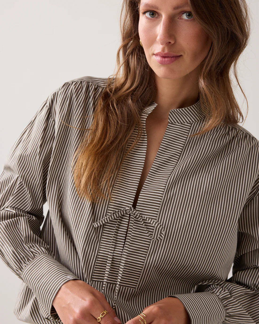 Stripe Top in Dark Camo