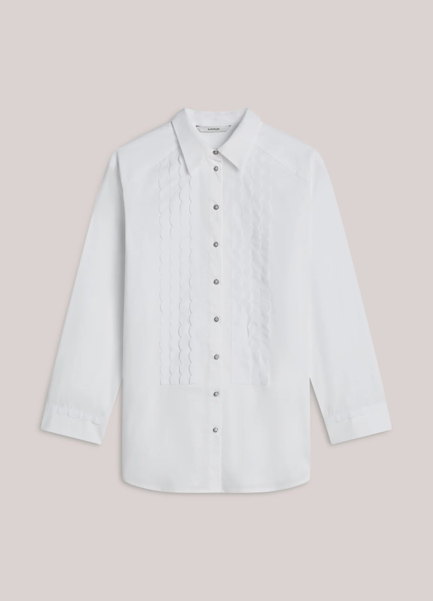 Party Poplin Blouse in White