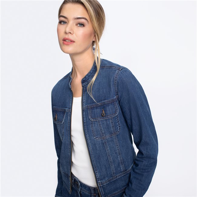 Denim Jacket in Blue Denim