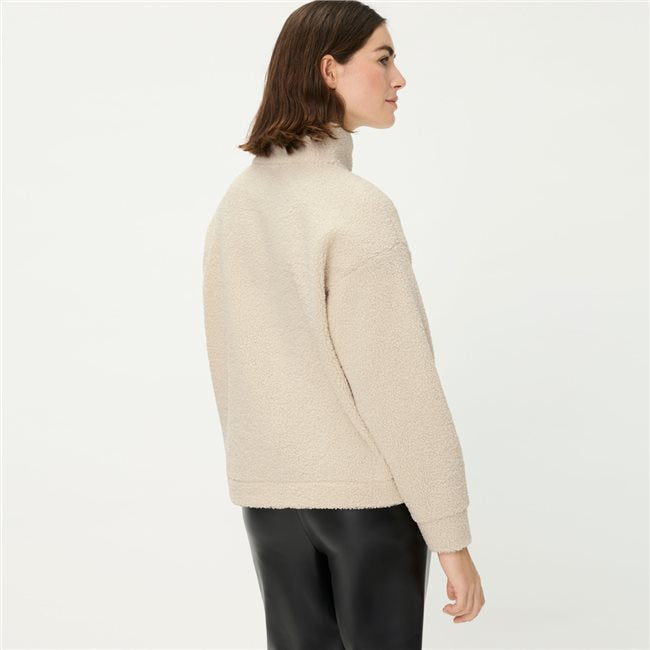 Long Sleeve Sweatshirt in Almond Beige