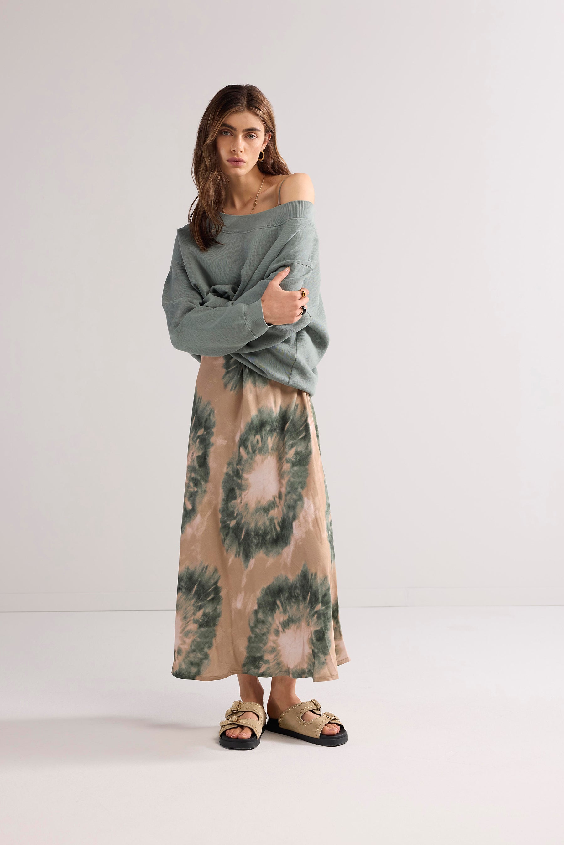 Balloon Fit Sweatshirt in Sea Glass