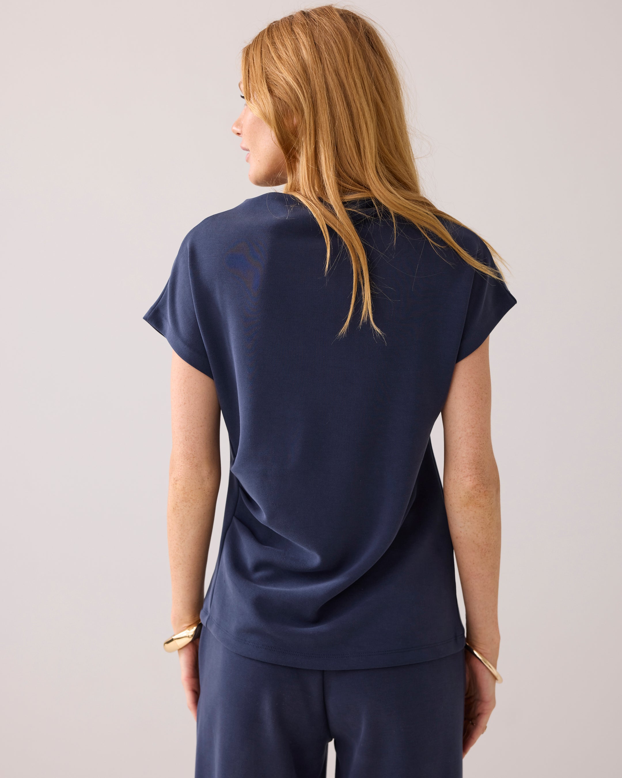 Scuba Top in Midnight Blue