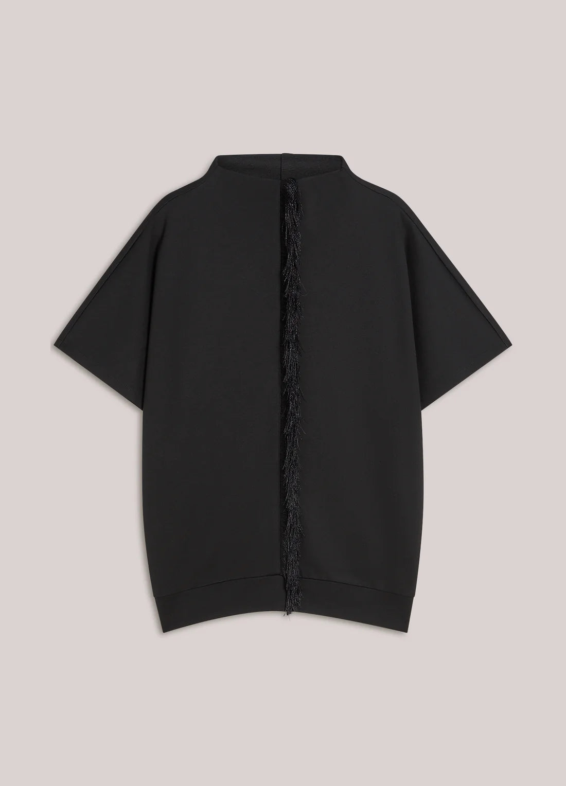 Fringes Top in Black