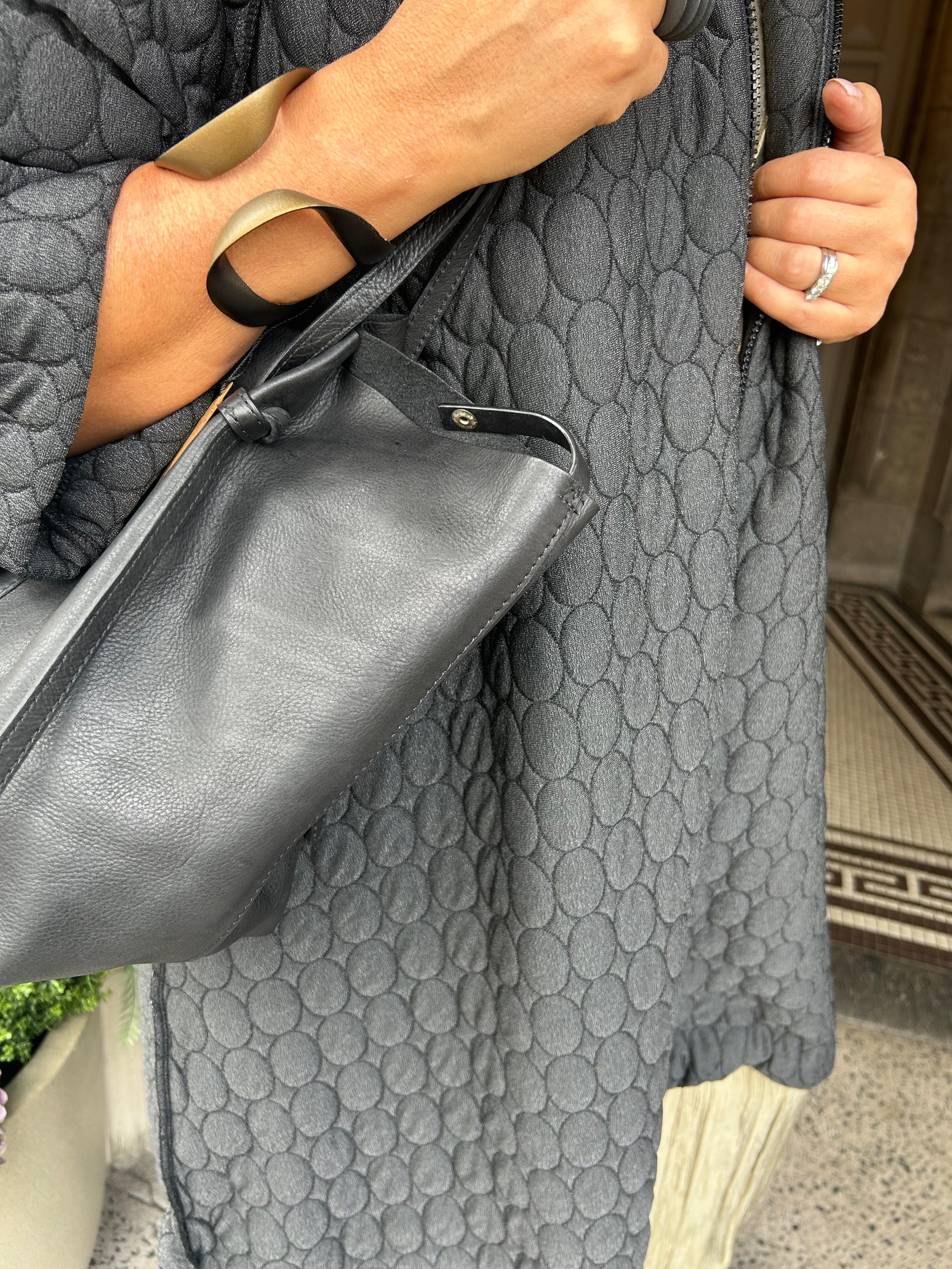 Hooded Coat in Black