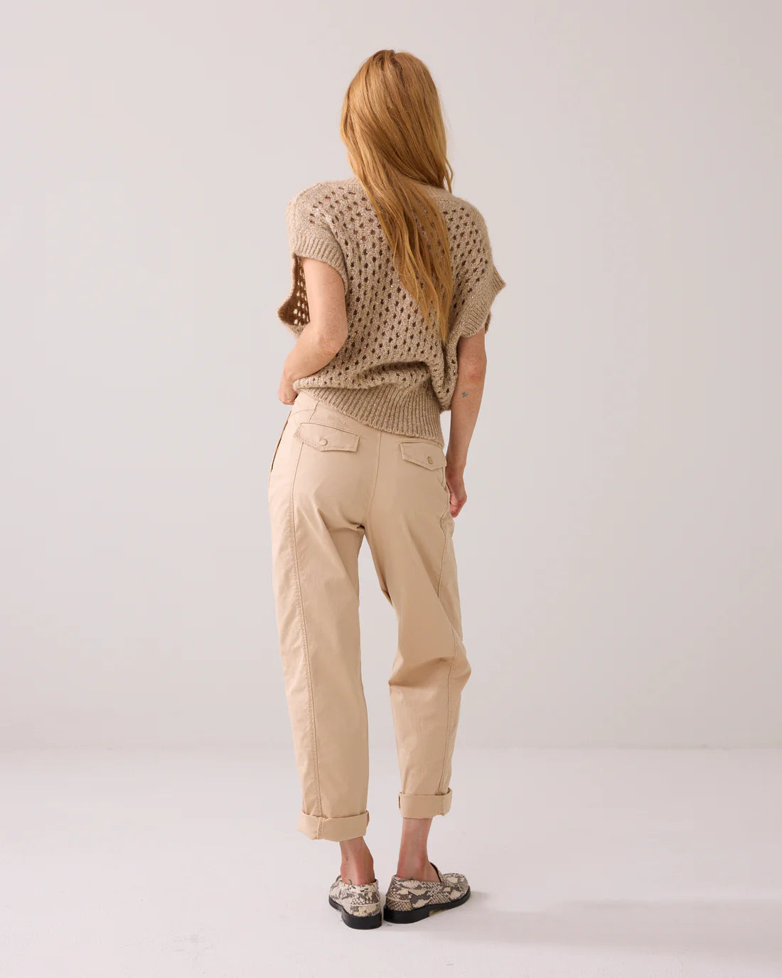 Flared Stretch Cord in Alpaca