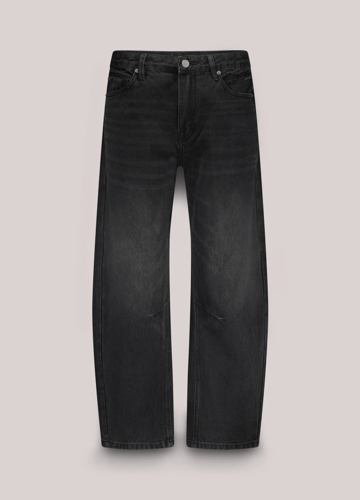 Cocoon Fit Cotton Jeans in Black