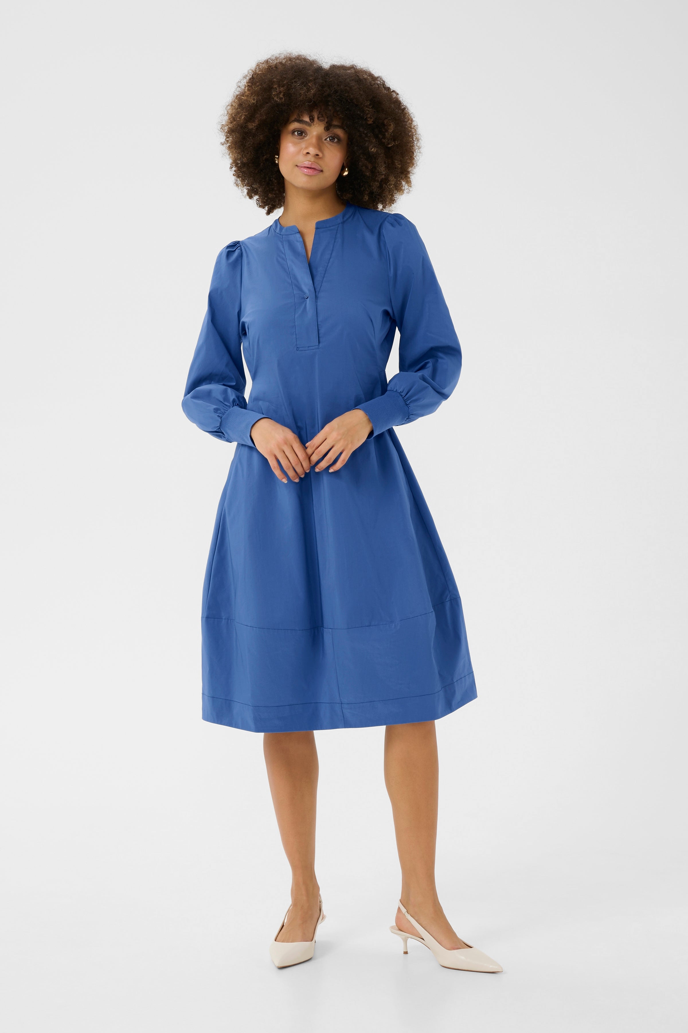 Antionett Rib Dress in Bijou Blue