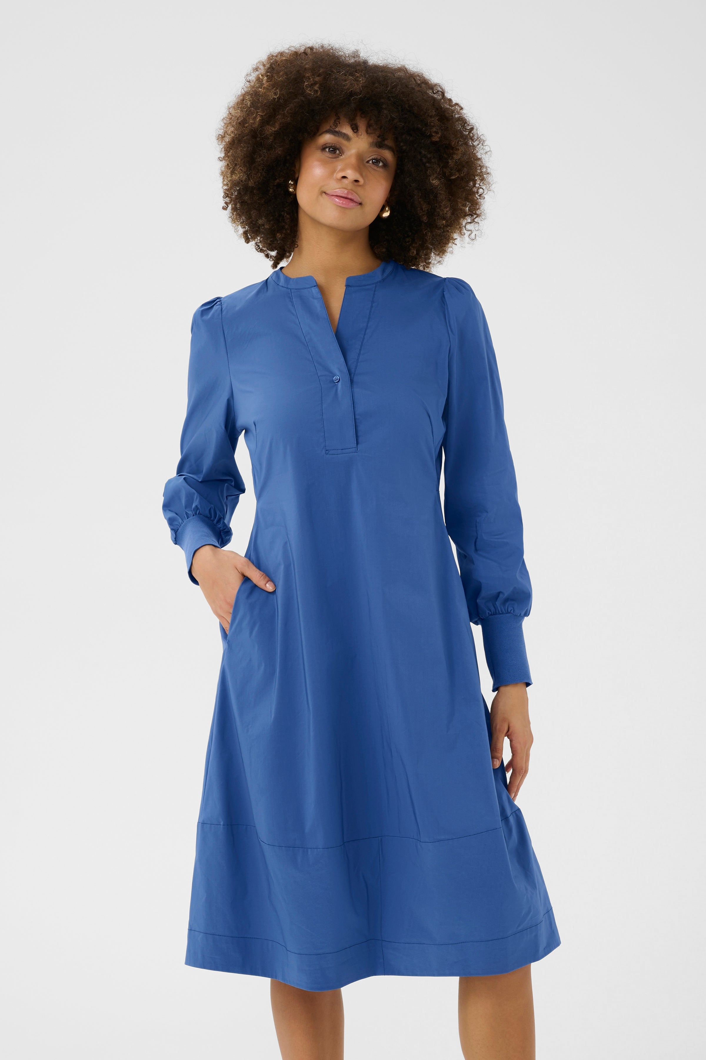 Antionett Rib Dress in Bijou Blue