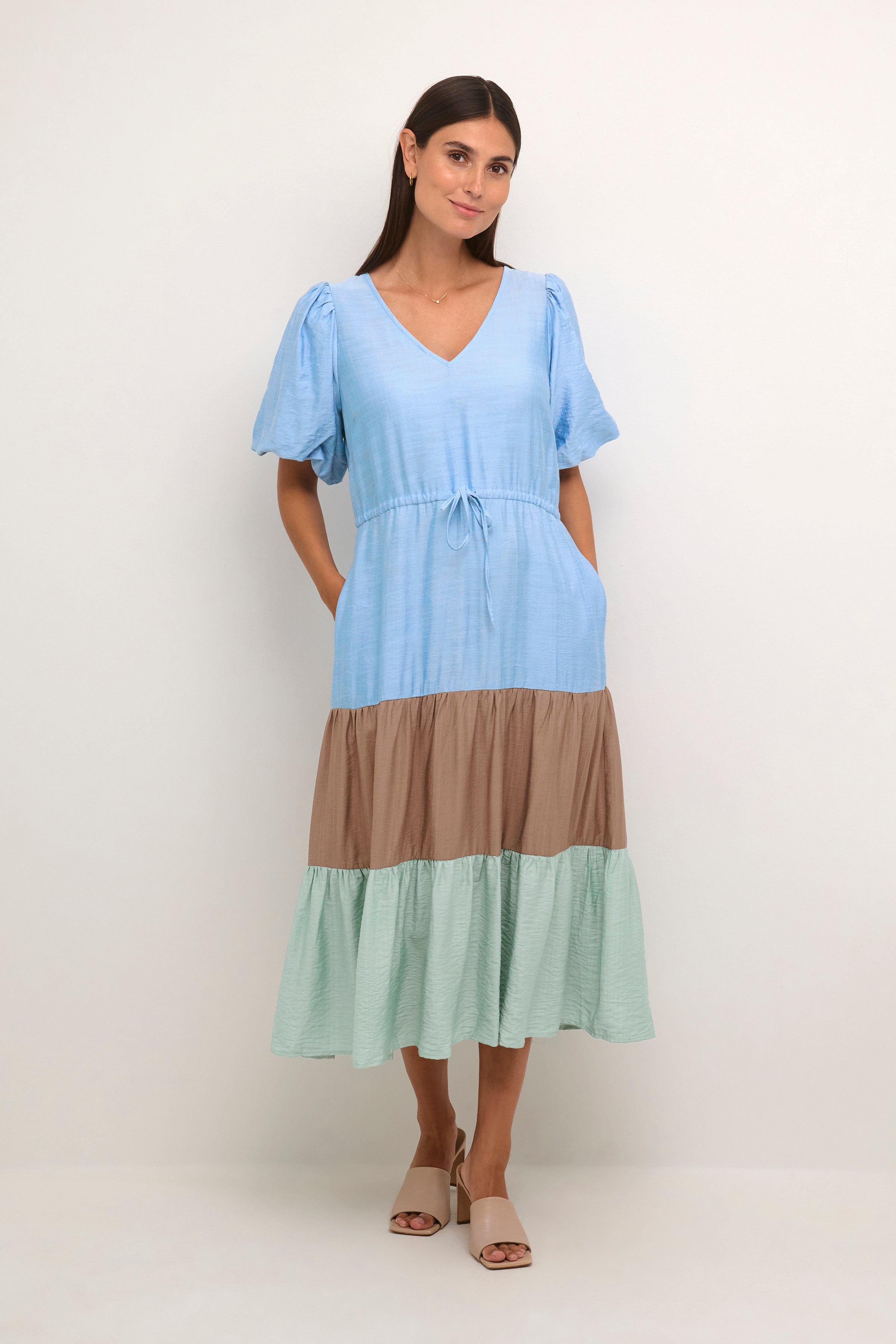 Amino Long Dress in Cashmere Blue