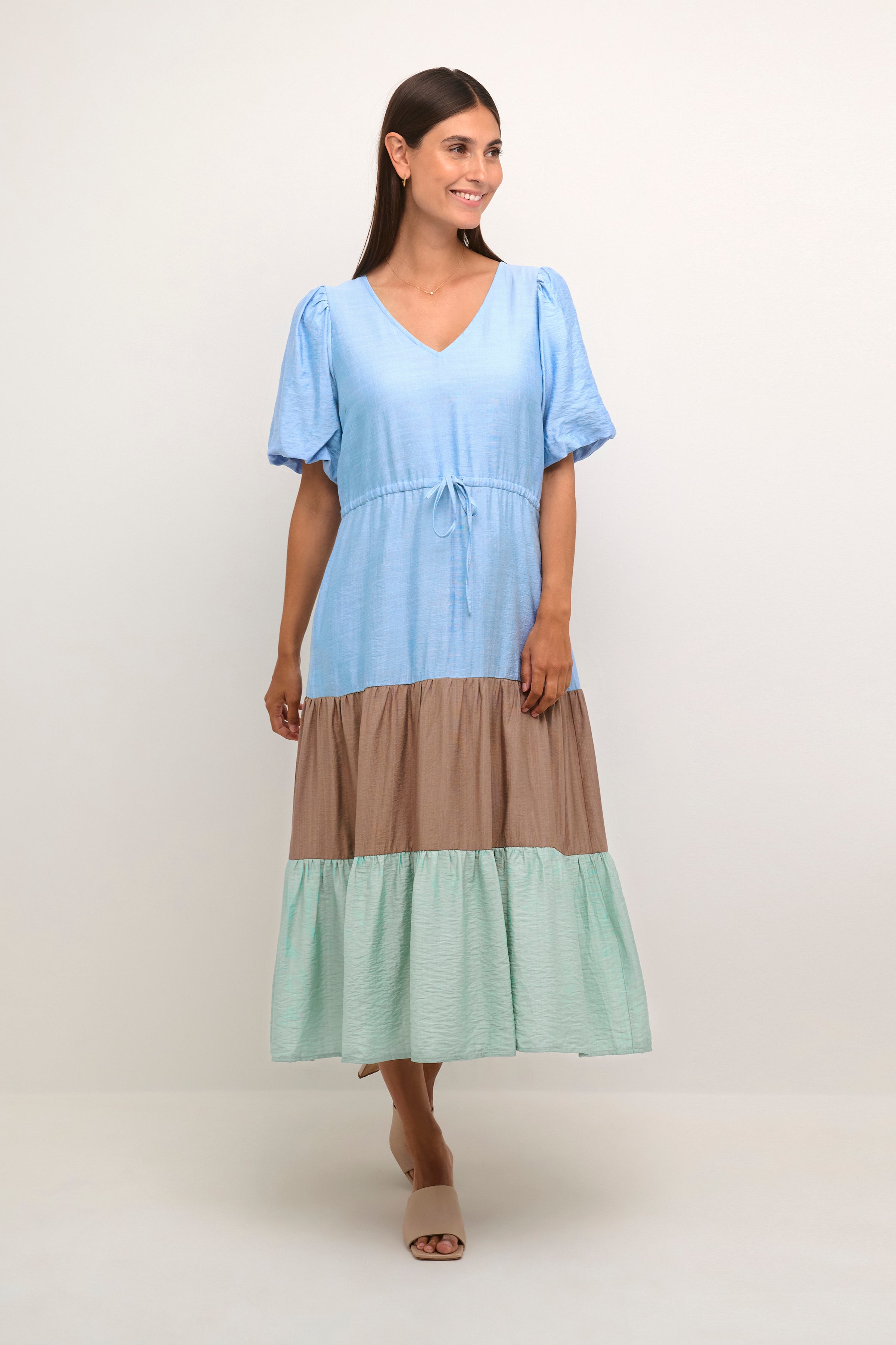 Amino Long Dress in Cashmere Blue