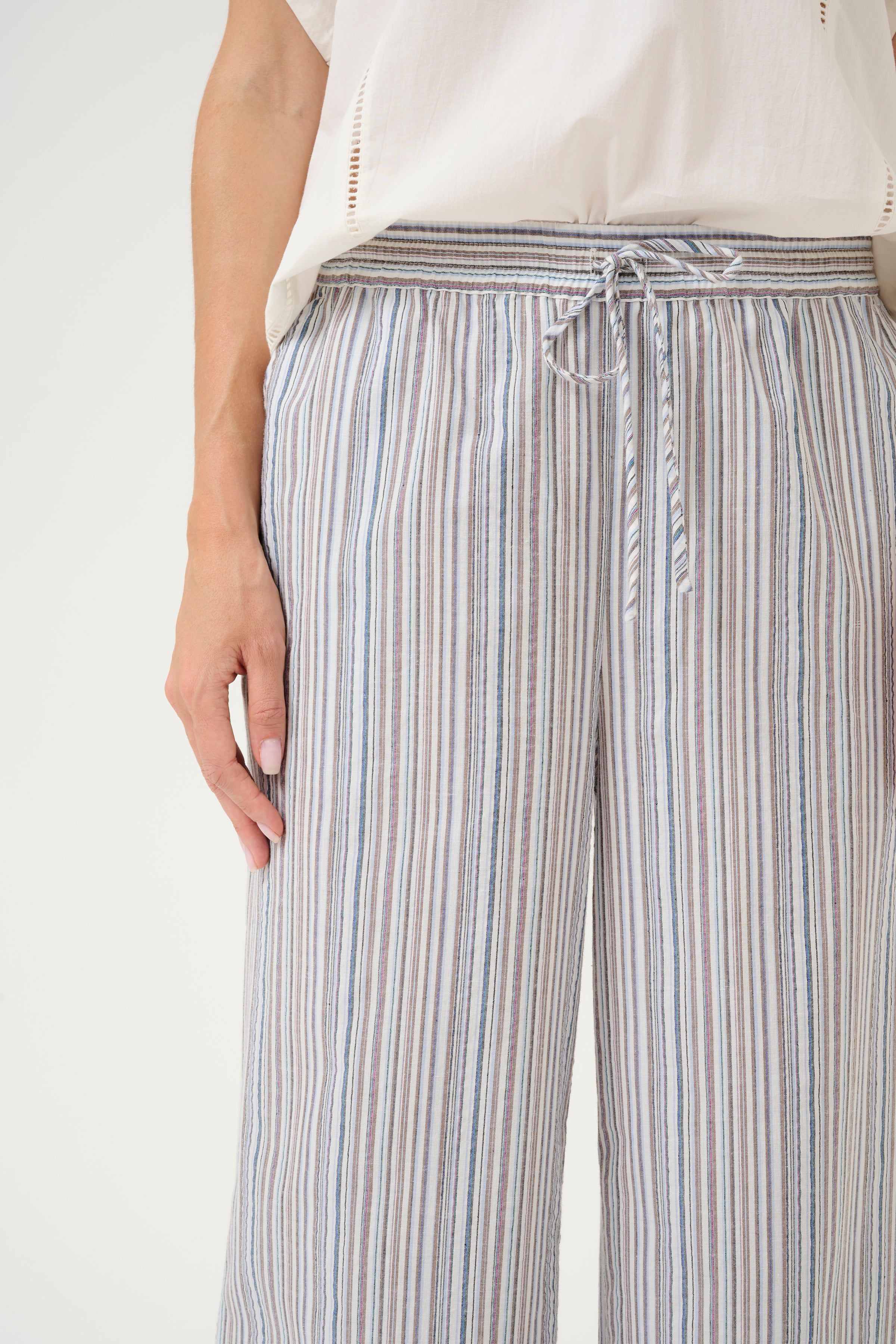 Twila Trouser in Blue Stripe