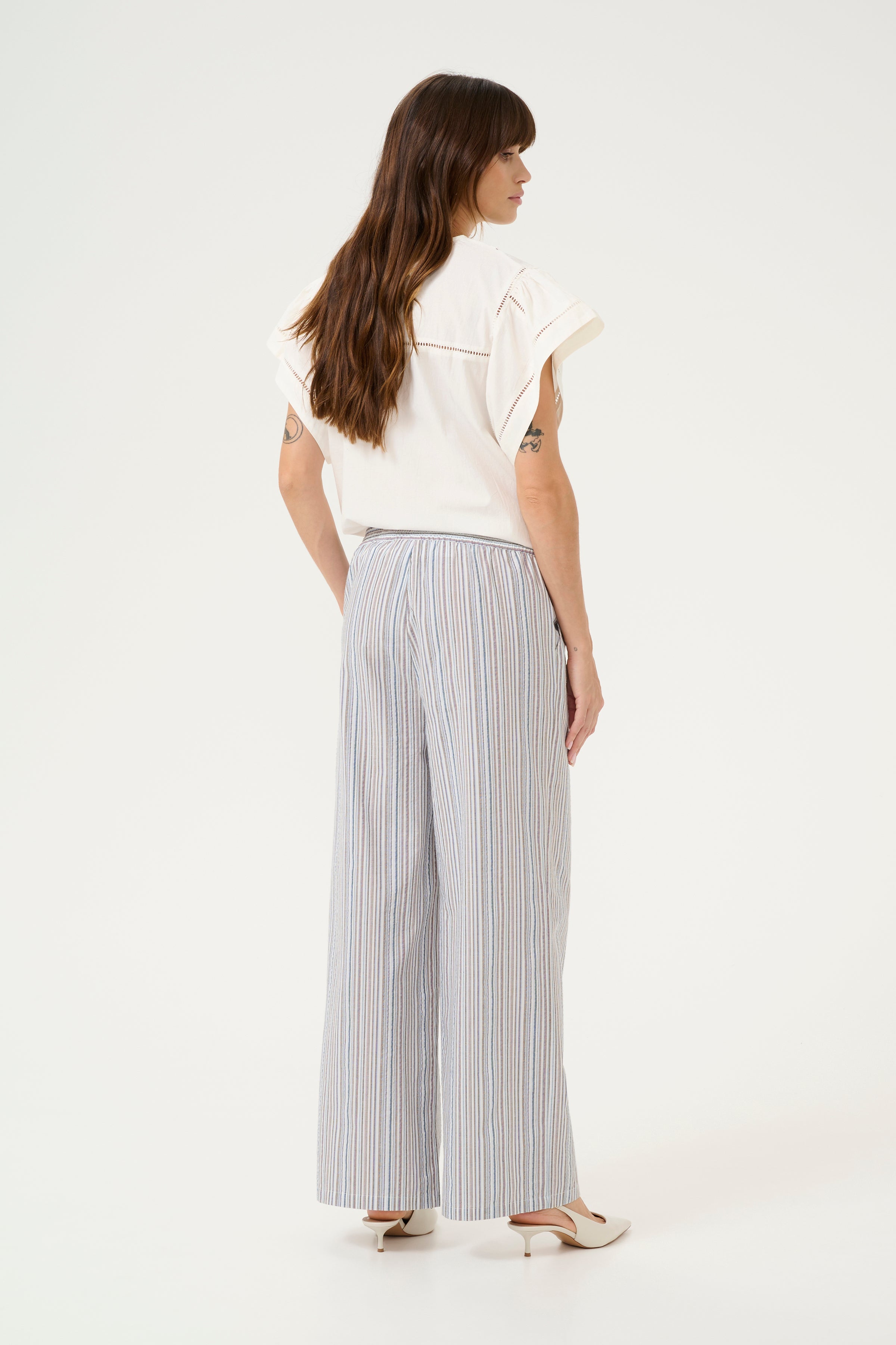 Twila Trouser in Blue Stripe