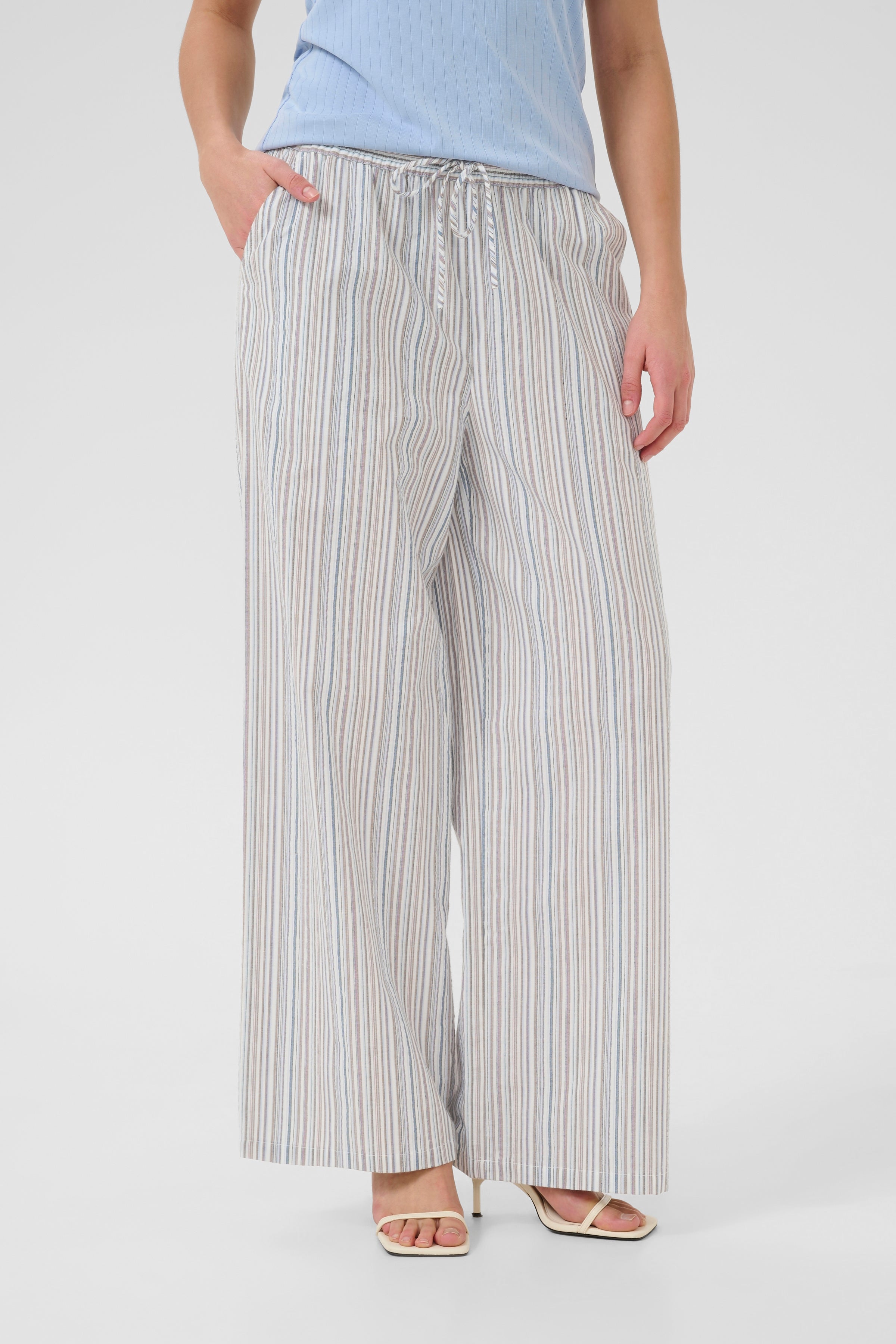 Twila Trouser in Blue Stripe