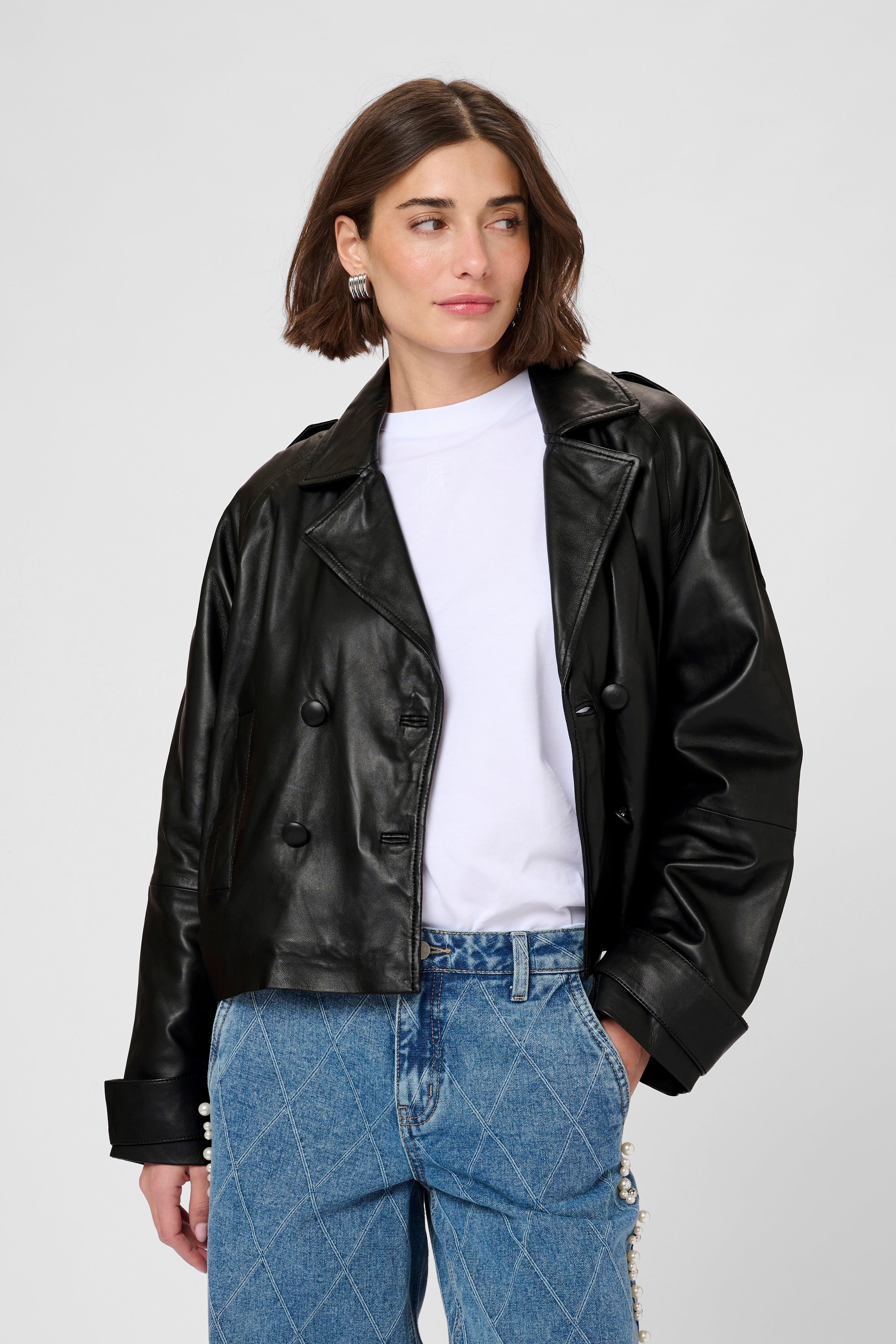 Lima Canja Leather Jacket in Black