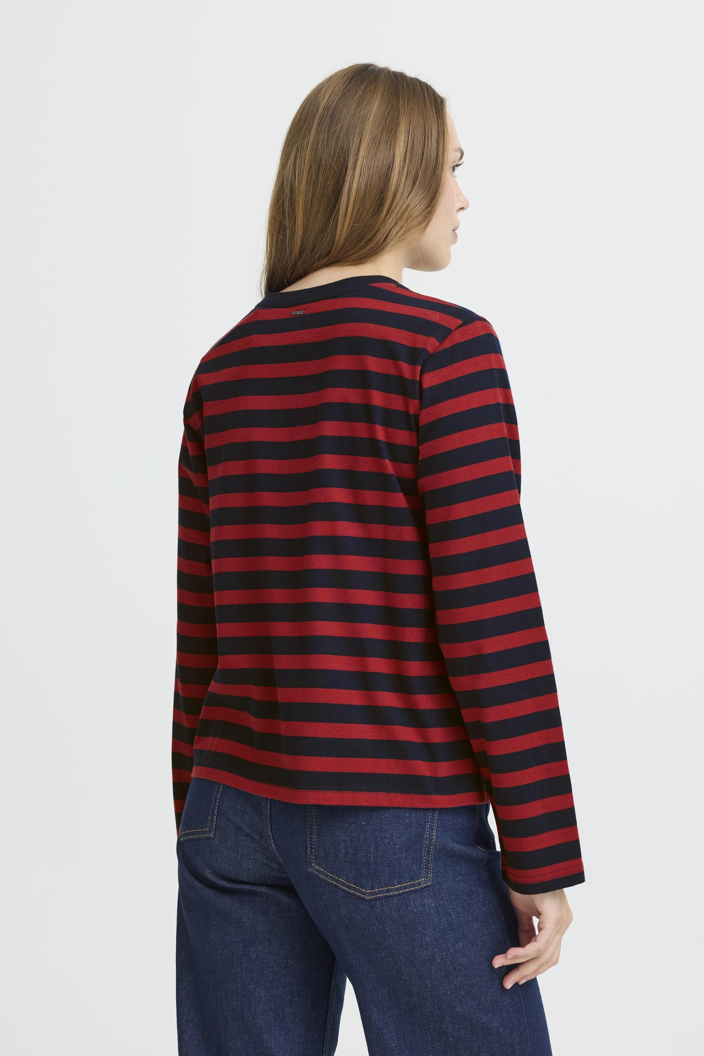 Sahana T-Shirt in Navy Burned Red