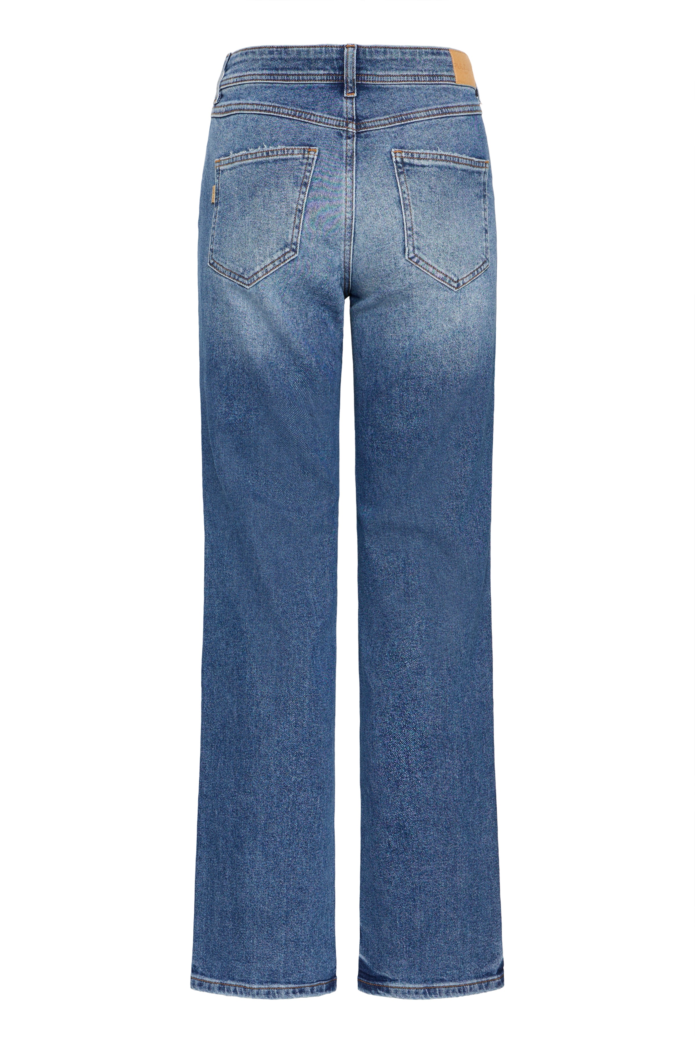 Fay Straight Leg Jeans in Medium Blue