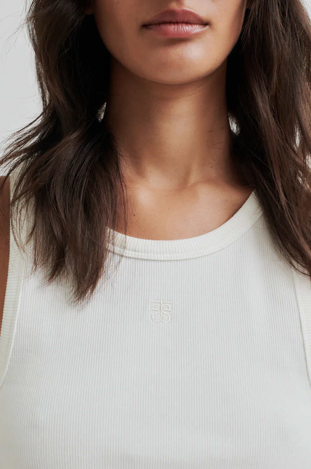 Gelina Tank Top in White