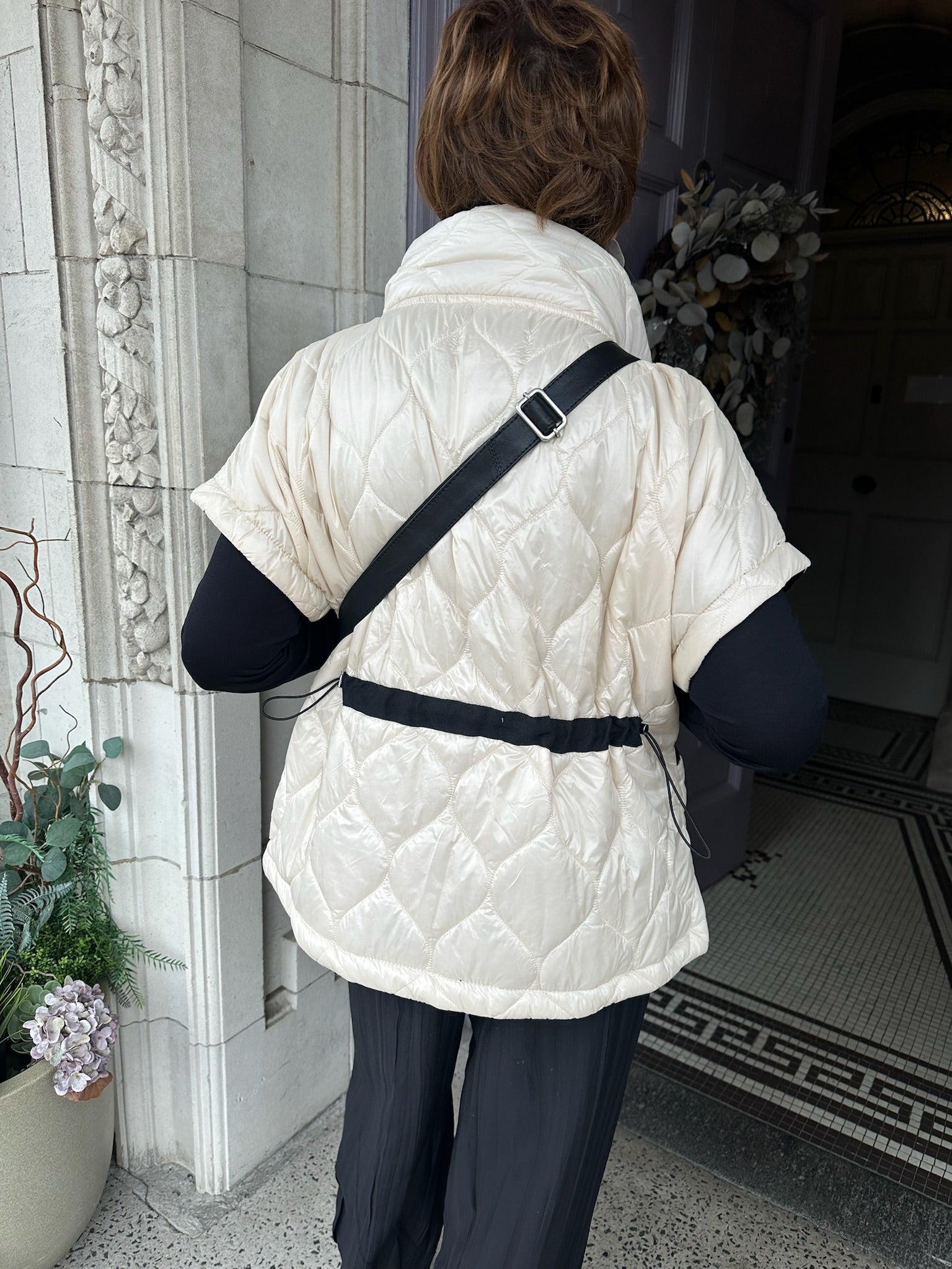 Padded Gilet in Vanilla