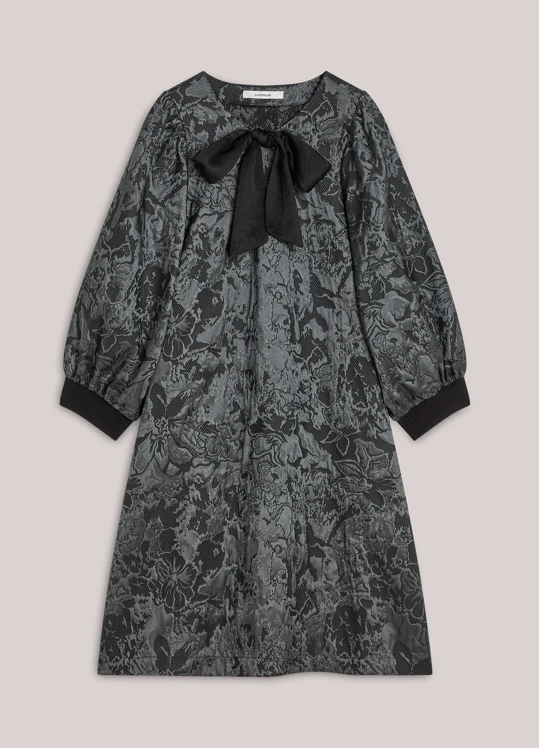 Jacquard Dress in Black