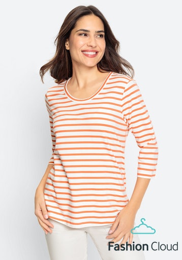 Long Sleeve T-Shirt in Apricot Crush