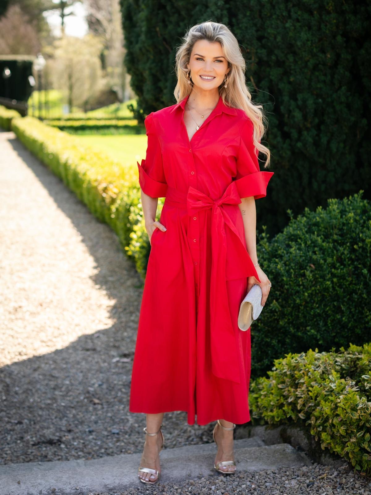 Whitney Dress in Red