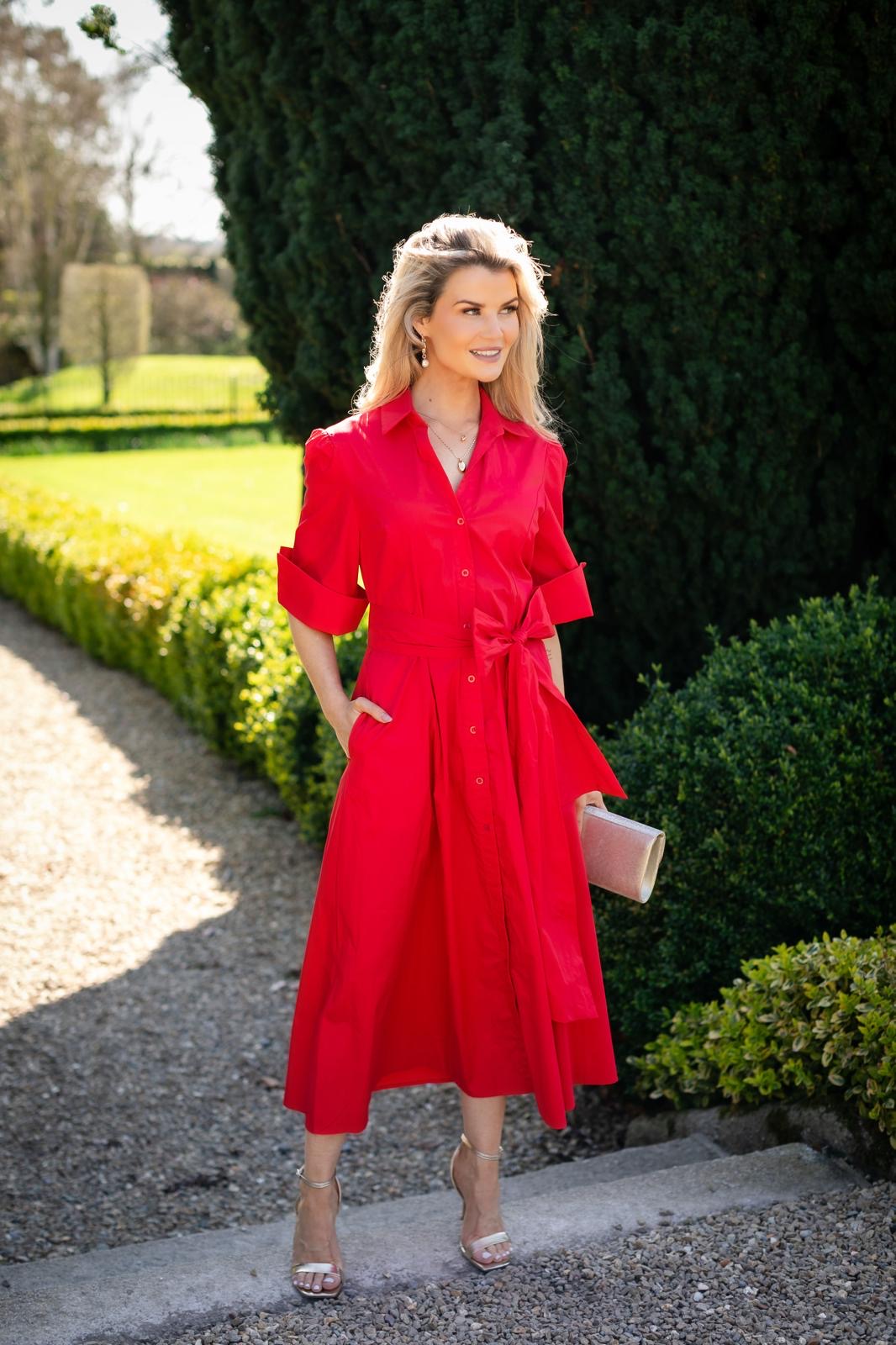 Whitney Dress in Red
